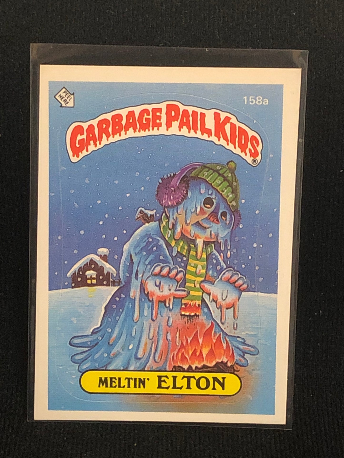 Garbage Pail Kids Original Series 4 (os4) 158a Meltin Elton