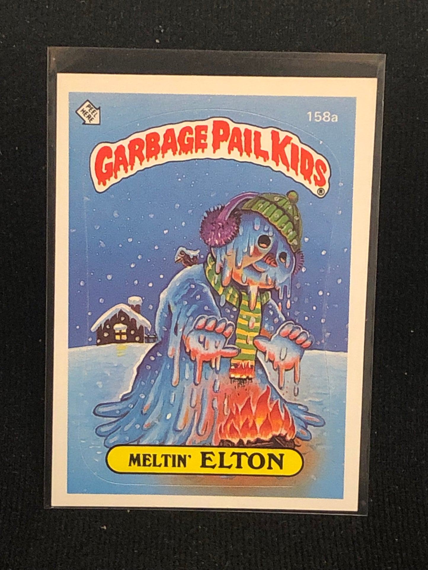 Garbage Pail Kids Original Series 4 (os4) 158a Meltin Elton