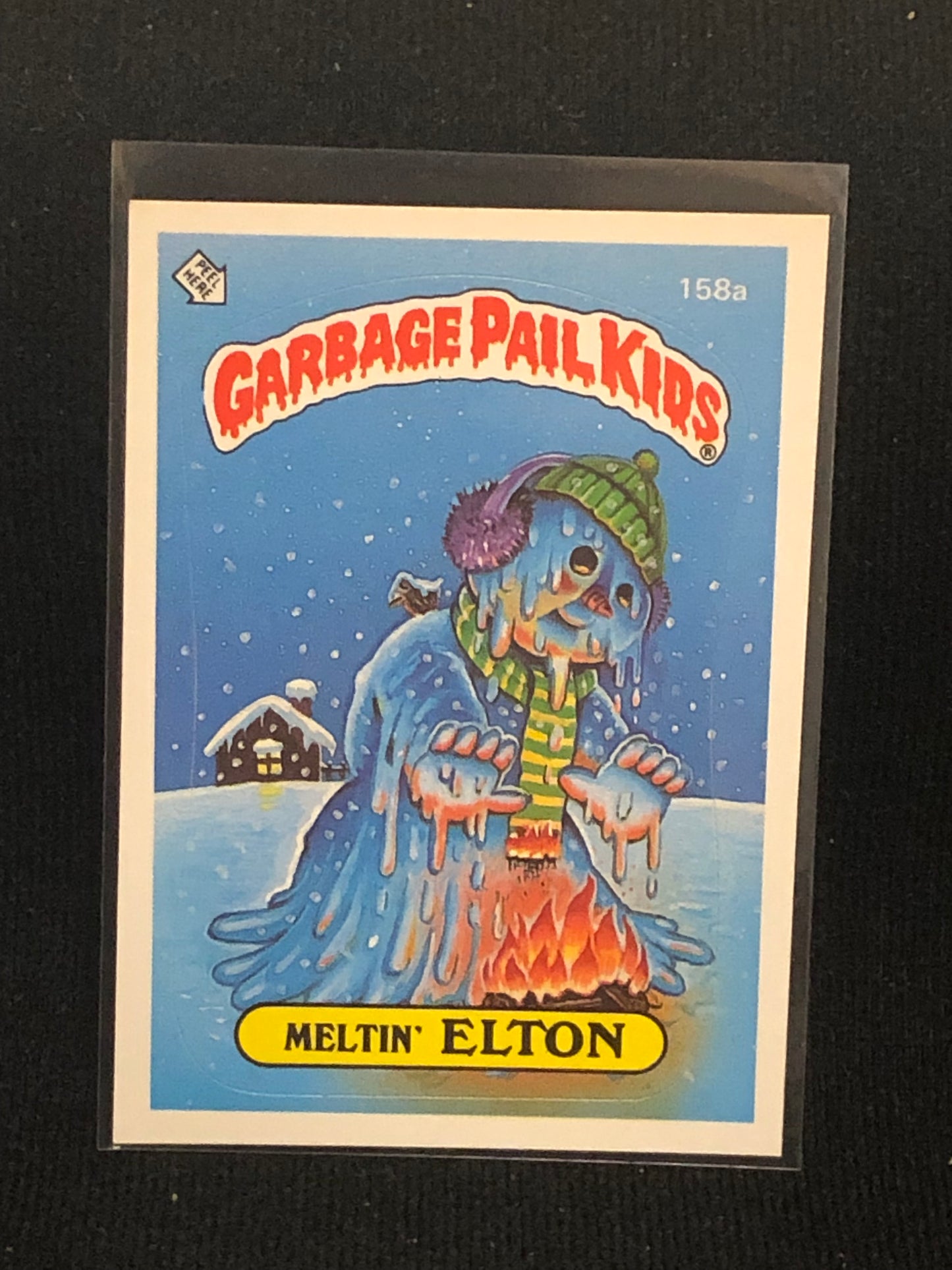 Garbage Pail Kids Original Series 4 (os4) 158a Meltin Elton