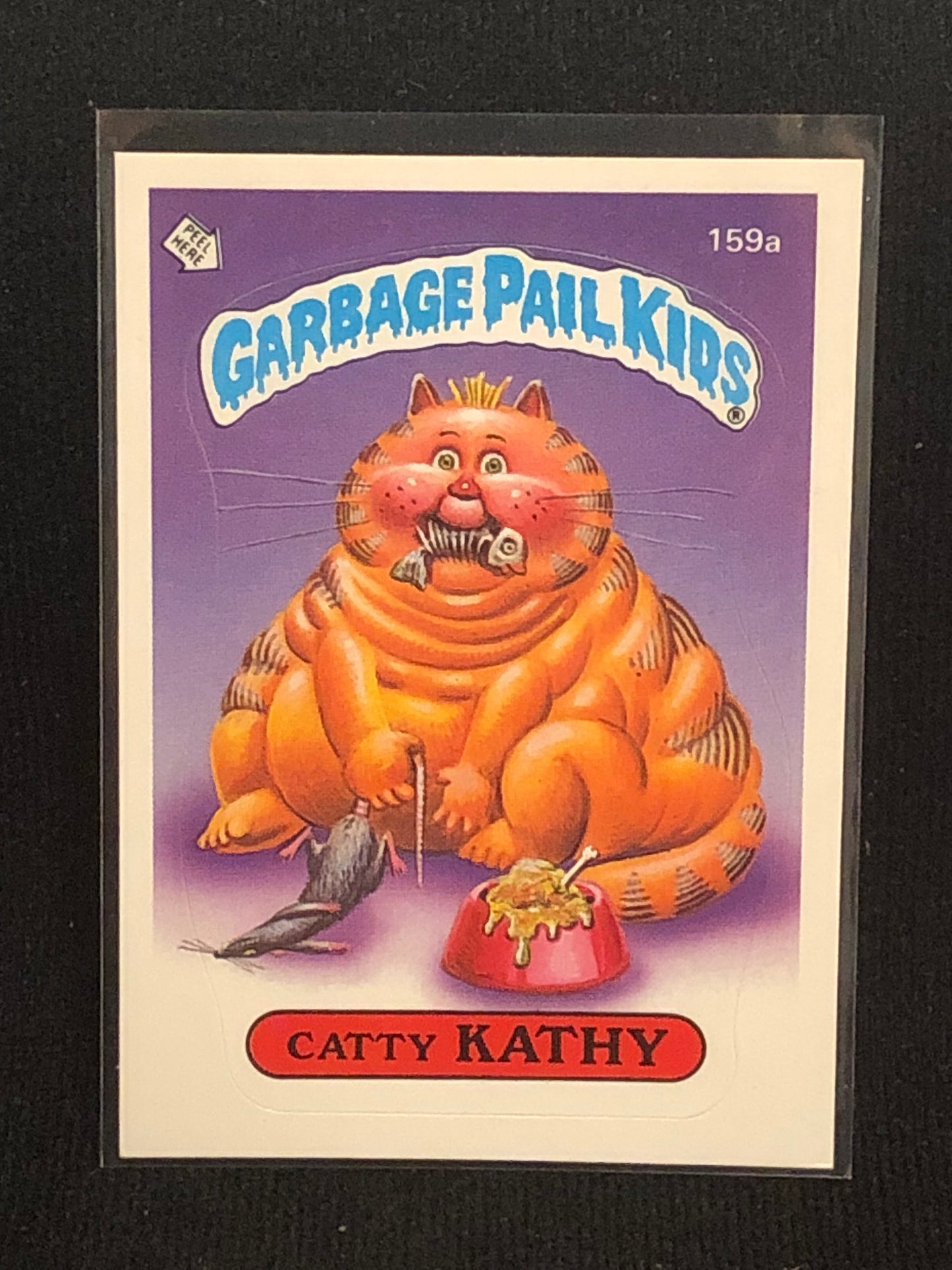 Garbage Pail Kids Original Series 4 (os4) 159a Catty Kathy