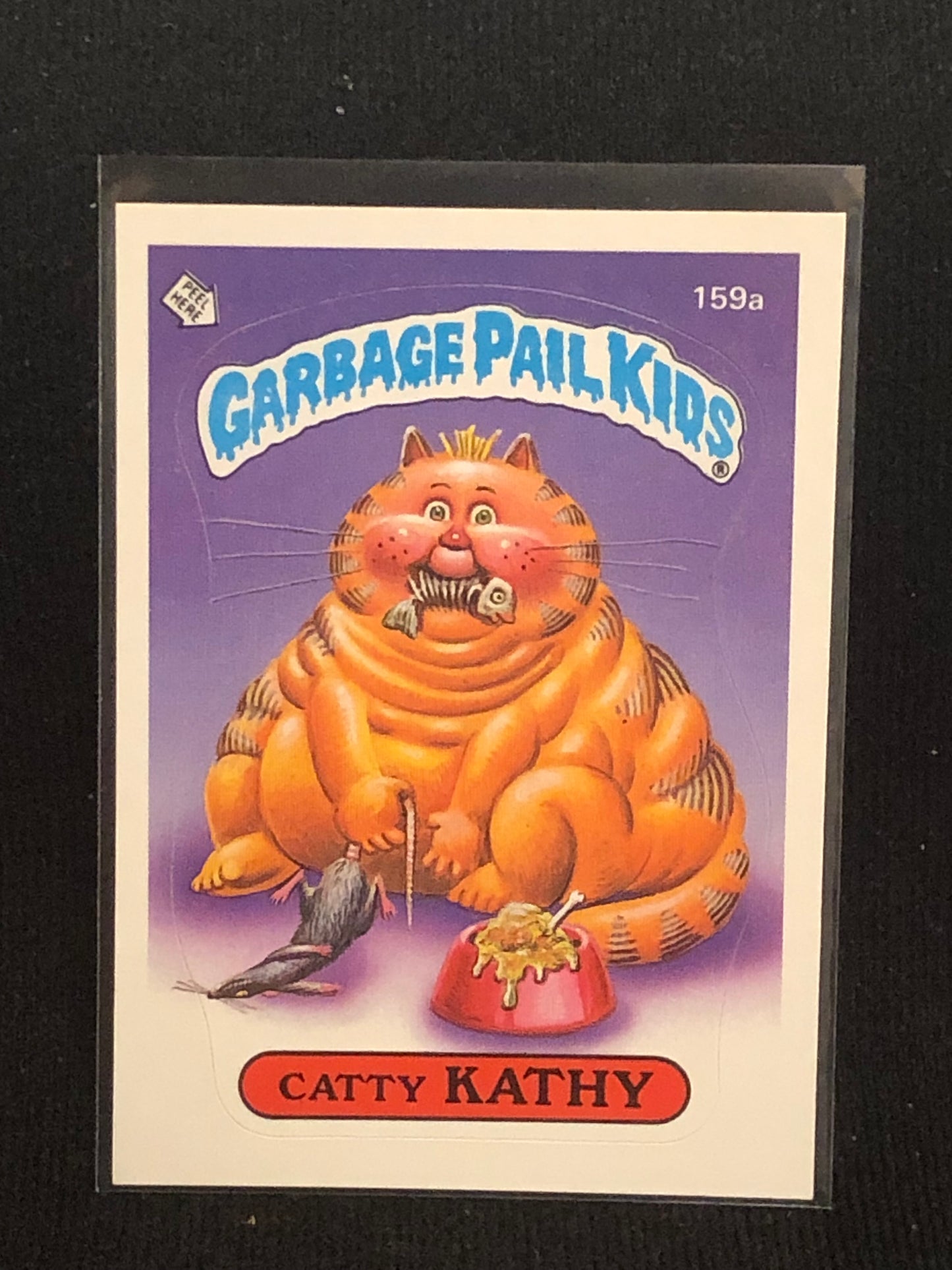 Garbage Pail Kids Original Series 4 (os4) 159a Catty Kathy