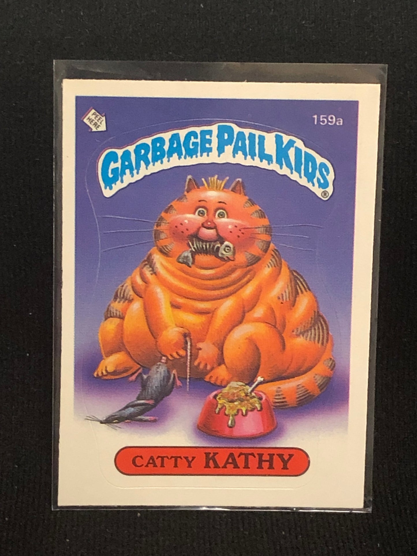 Garbage Pail Kids Original Series 4 (os4) 159a Catty Kathy