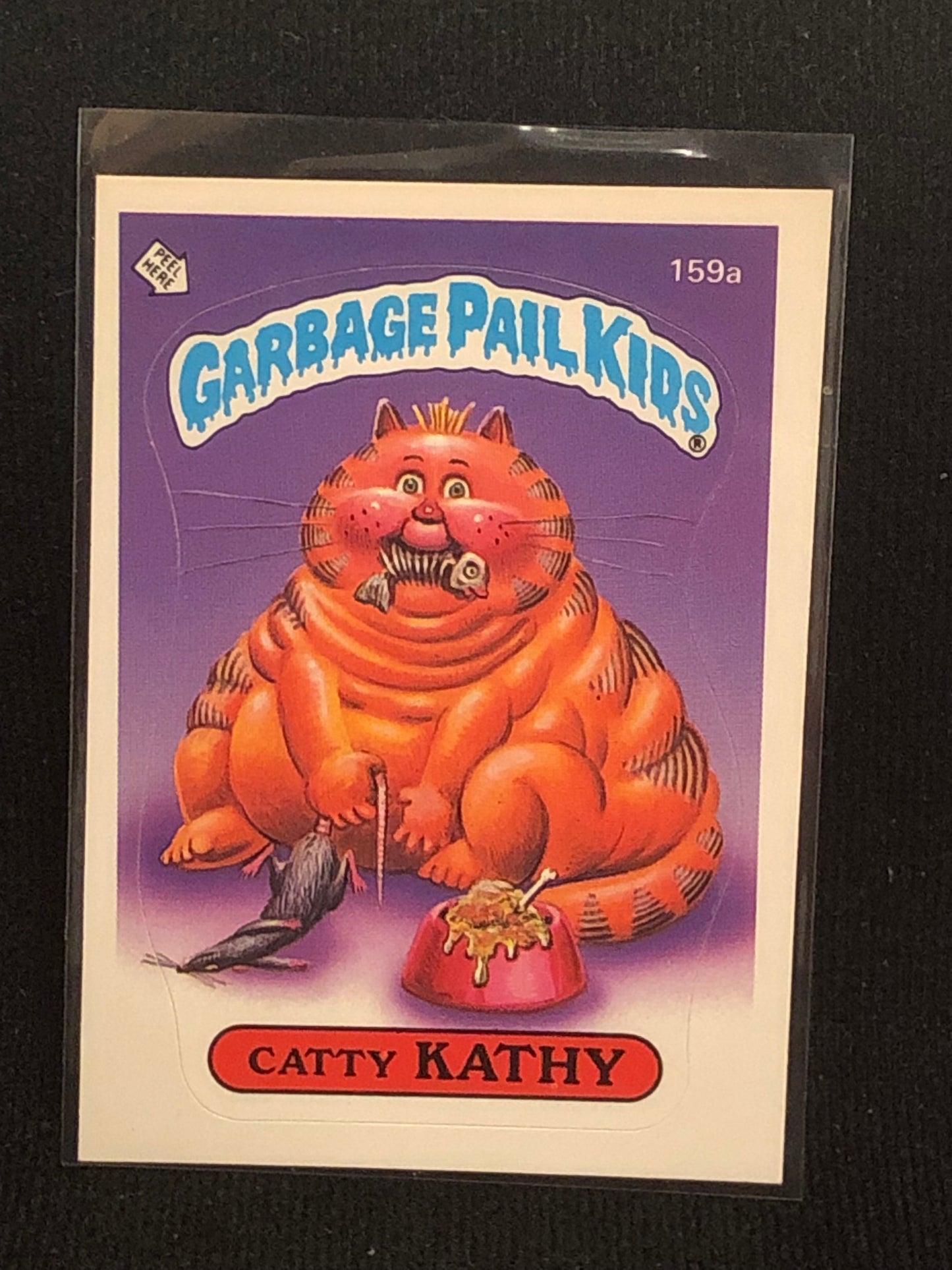 Garbage Pail Kids Original Series 4 (os4) 159a Catty Kathy