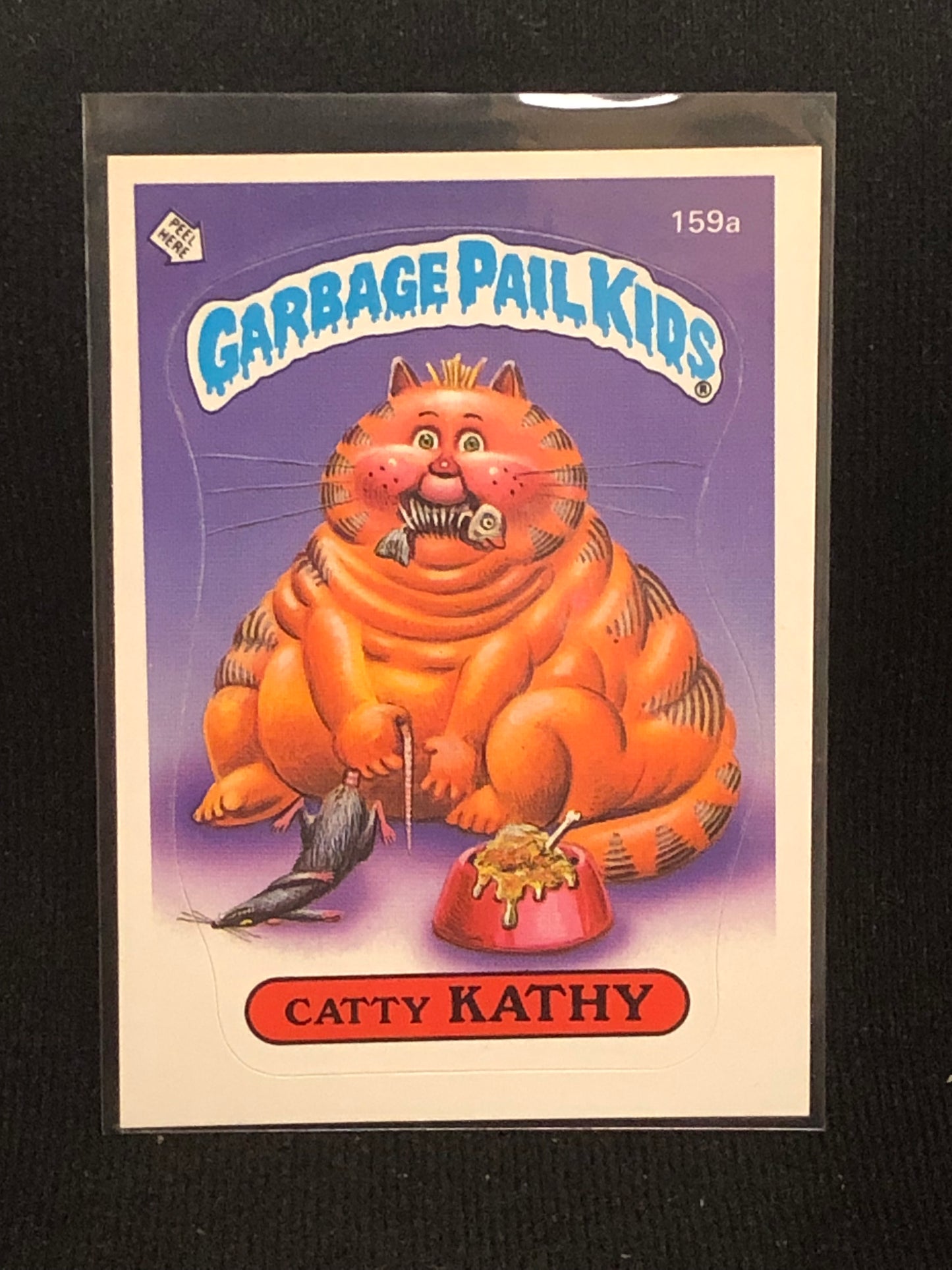 Garbage Pail Kids Original Series 4 (os4) 159a Catty Kathy