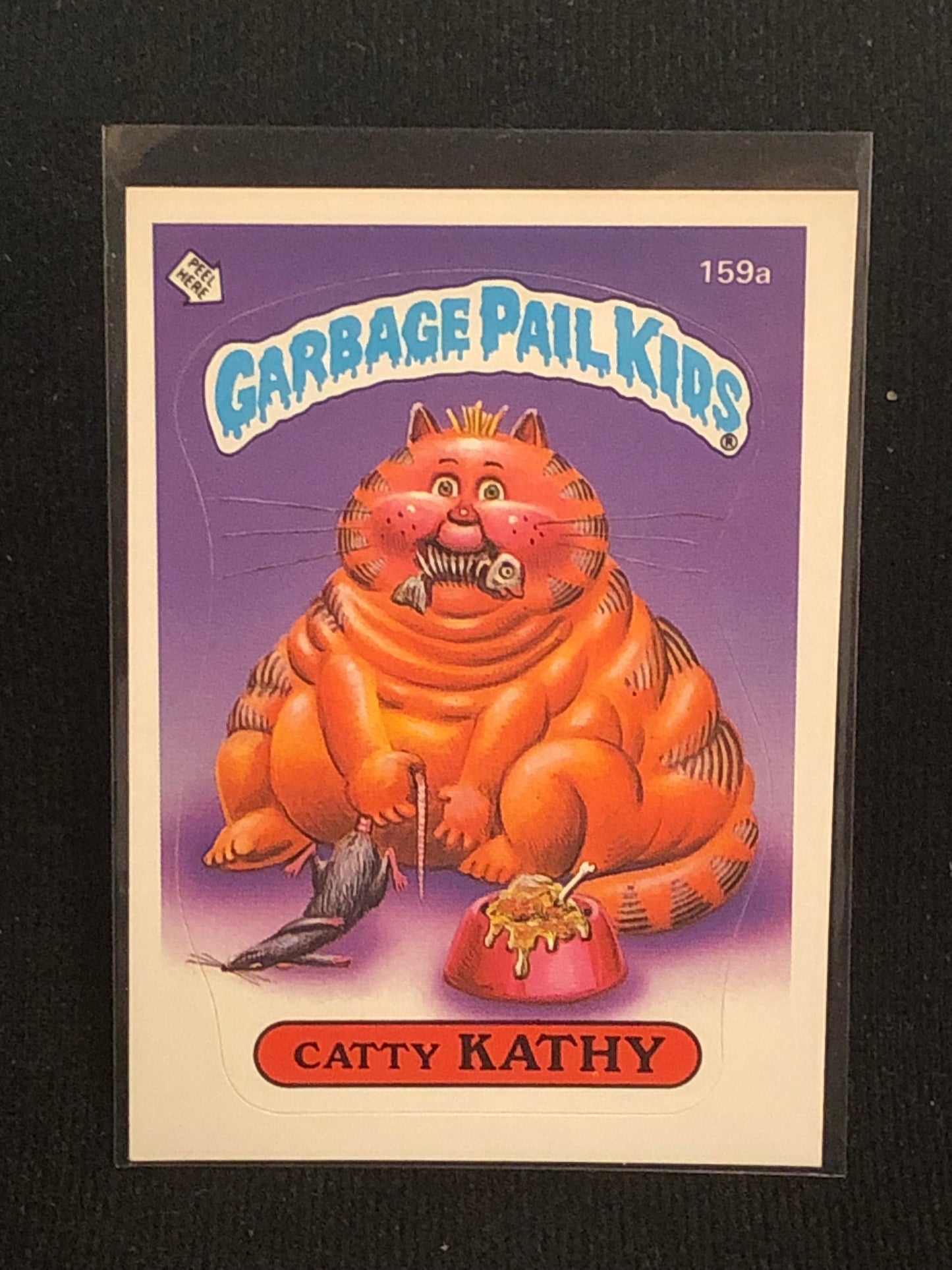 Garbage Pail Kids Original Series 4 (os4) 159a Catty Kathy