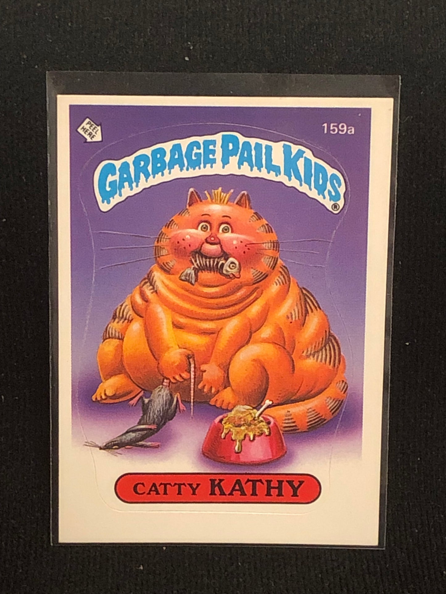 Garbage Pail Kids Original Series 4 (os4) 159a Catty Kathy