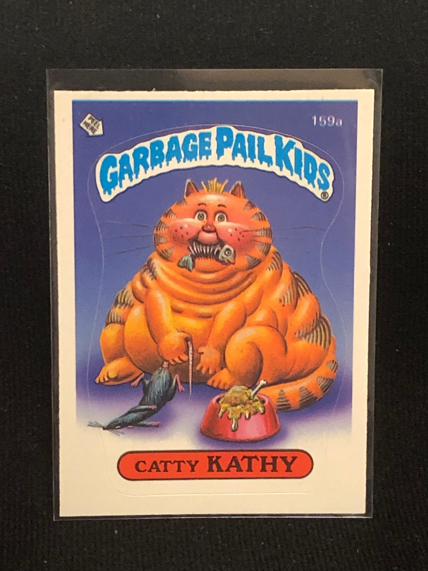 Garbage Pail Kids Original Series 4 (os4) 159a Catty Kathy