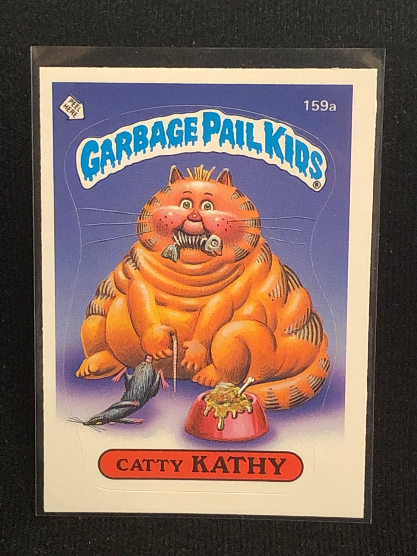 Garbage Pail Kids Original Series 4 (os4) 159a Catty Kathy