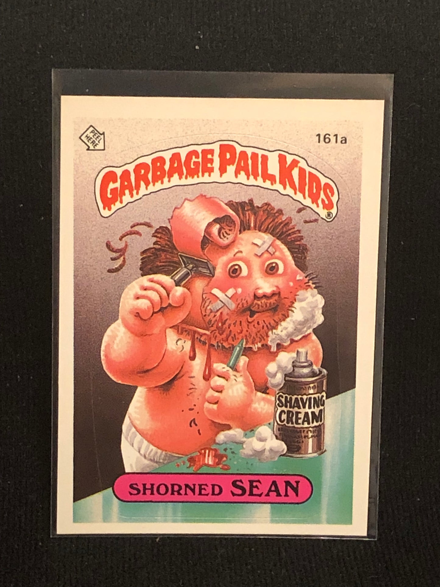 Garbage Pail Kids Original Series 4 (os4) 161a Shorned Sean