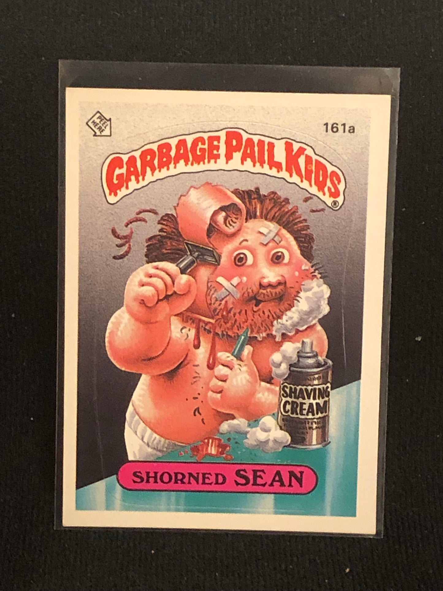 Garbage Pail Kids Original Series 4 (os4) 161a Shorned Sean