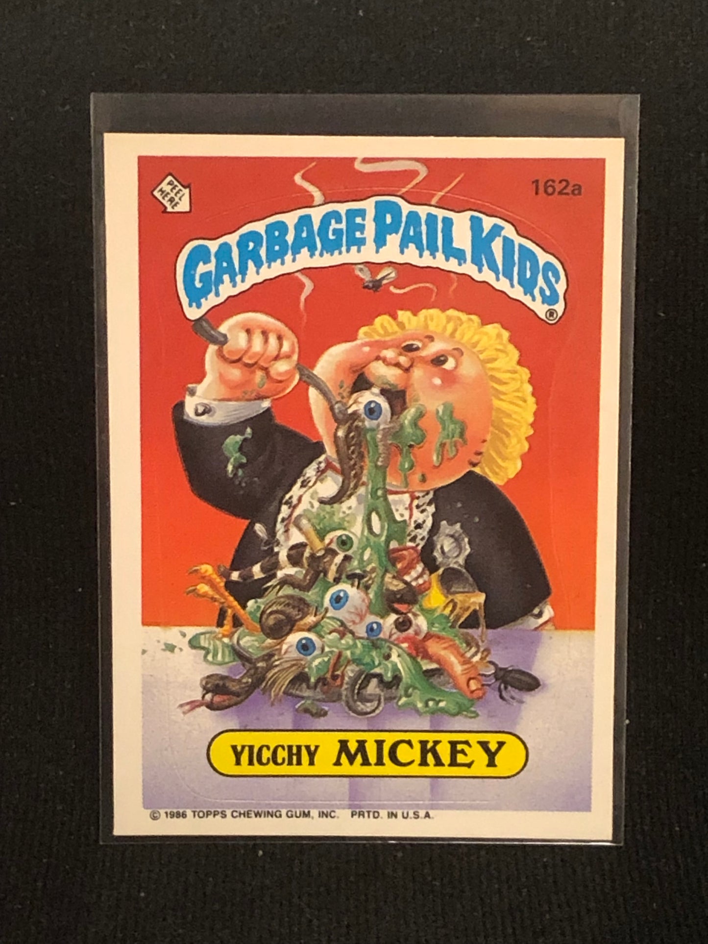 Garbage Pail Kids Original Series 4 (os4) 162a Yicchy Mickey