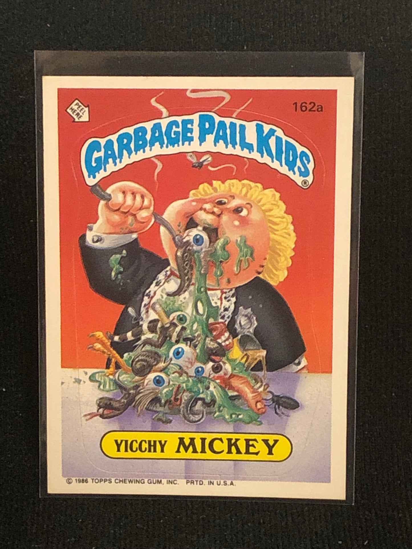 Garbage Pail Kids Original Series 4 (os4) 162a Yicchy Mickey