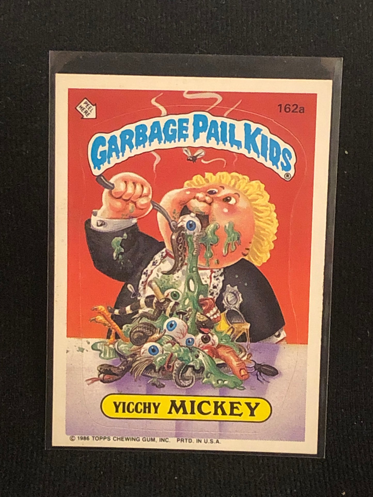 Garbage Pail Kids Original Series 4 (os4) 162a Yicchy Mickey