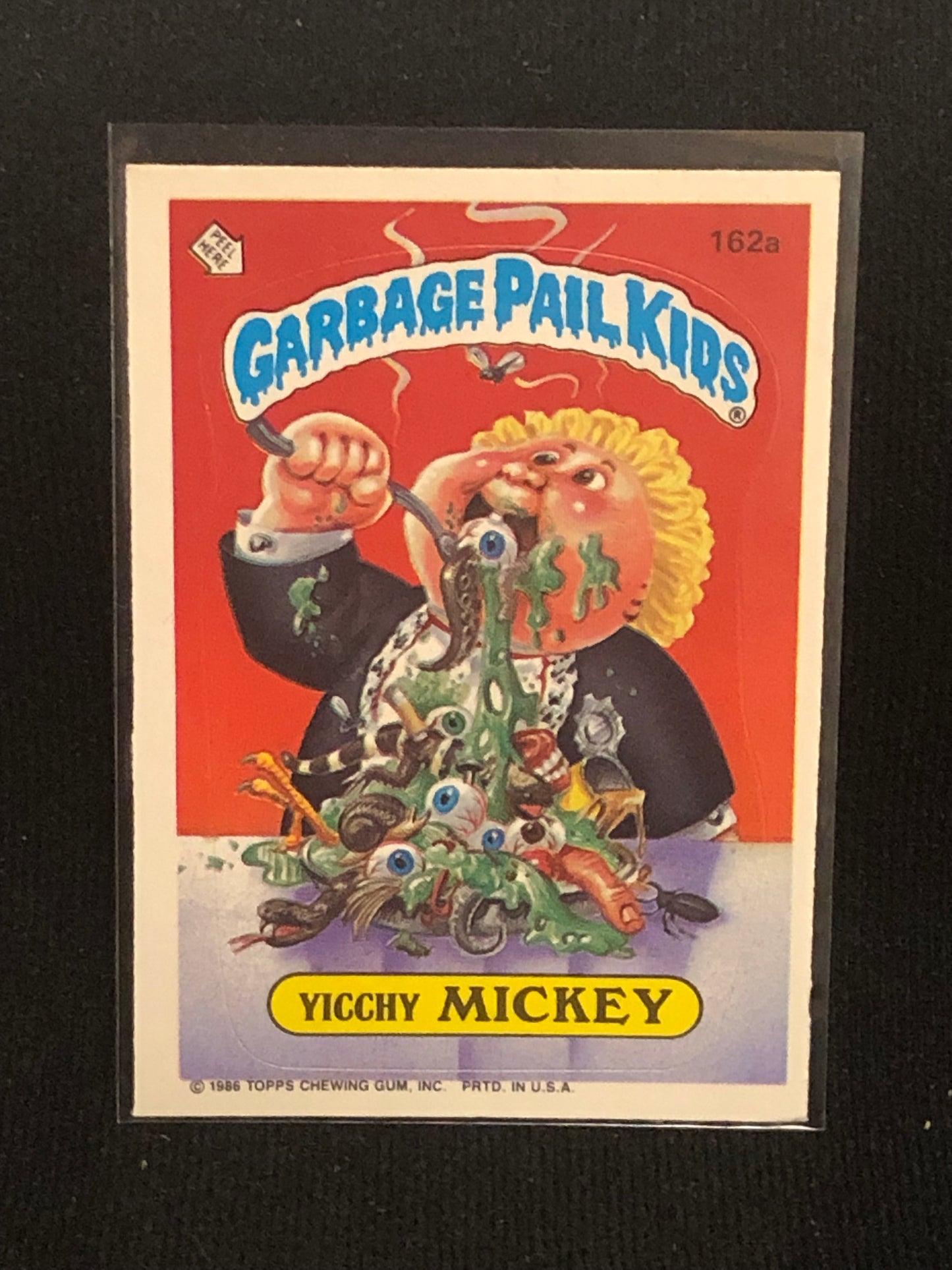 Garbage Pail Kids Original Series 4 (os4) 162a Yicchy Mickey