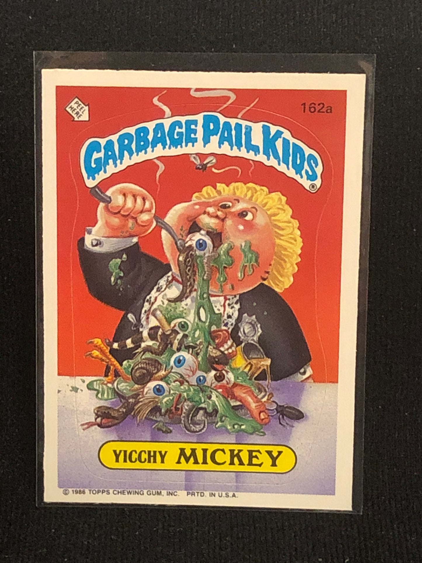 Garbage Pail Kids Original Series 4 (os4) 162a Yicchy Mickey