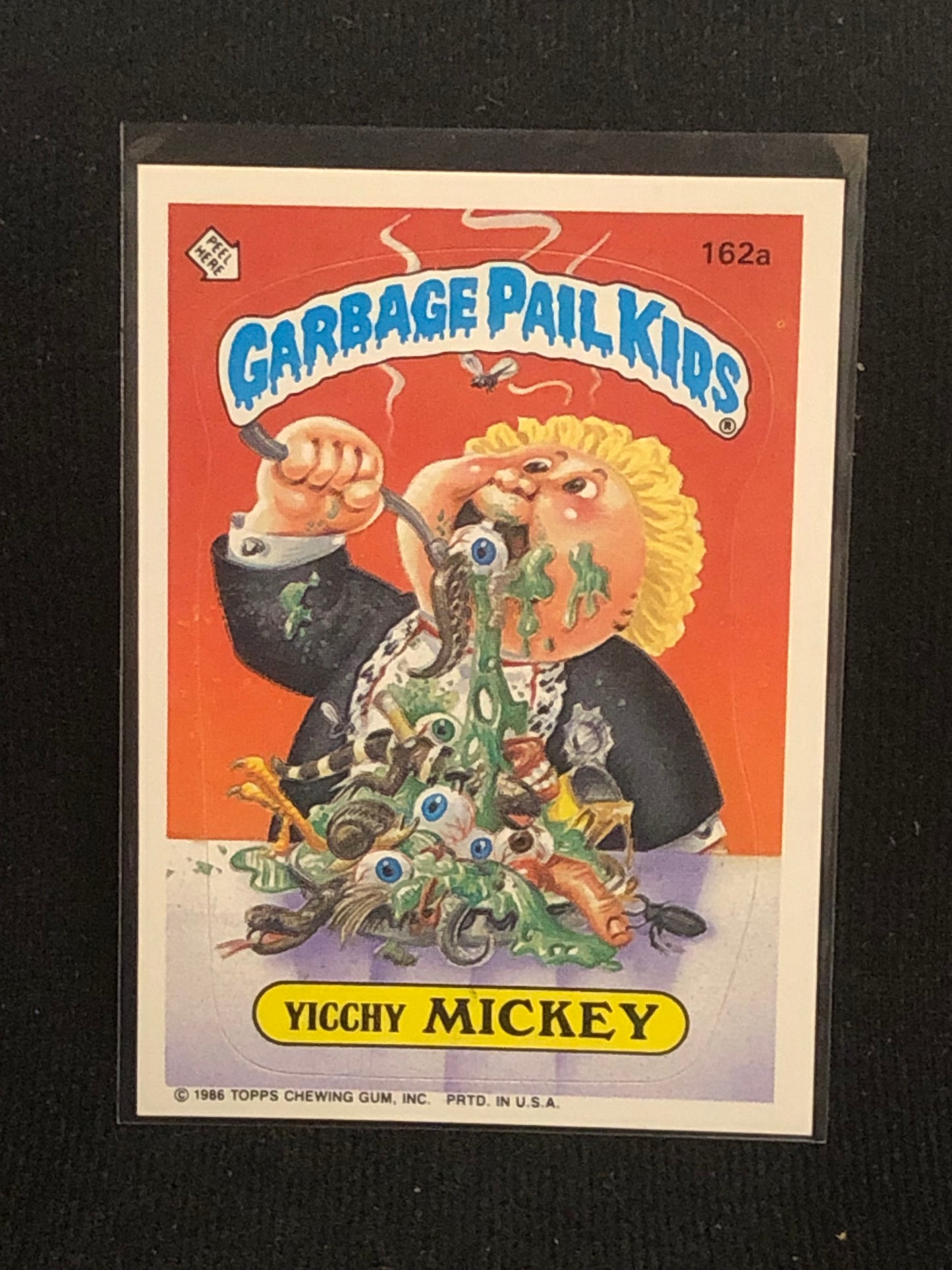 Garbage Pail Kids Original Series 4 (os4) 162a Yicchy Mickey