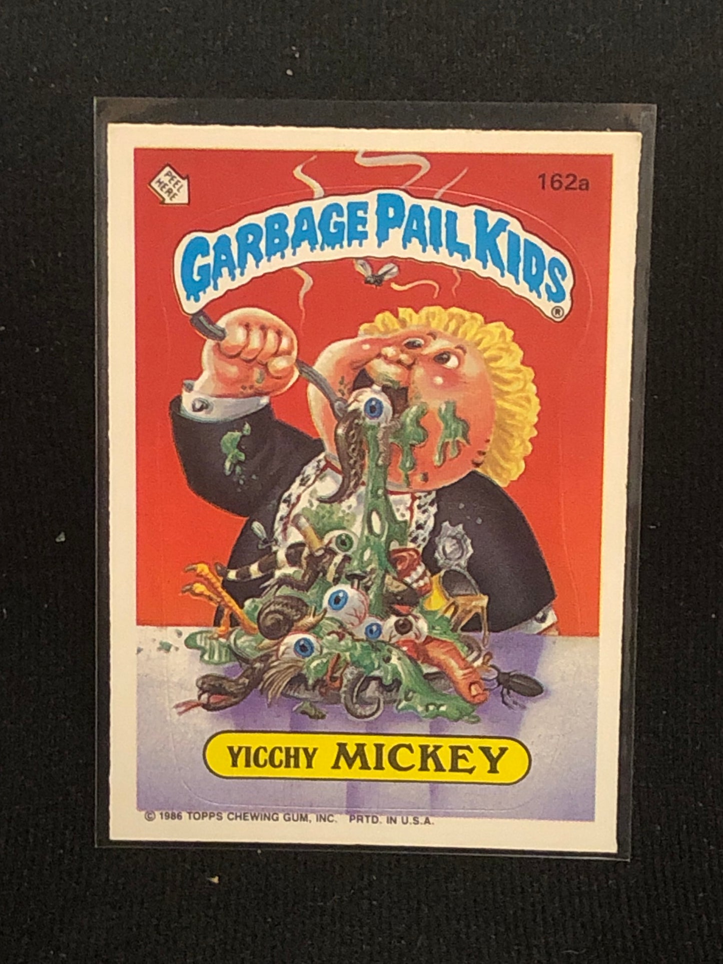 Garbage Pail Kids Original Series 4 (os4) 162a Yicchy Mickey