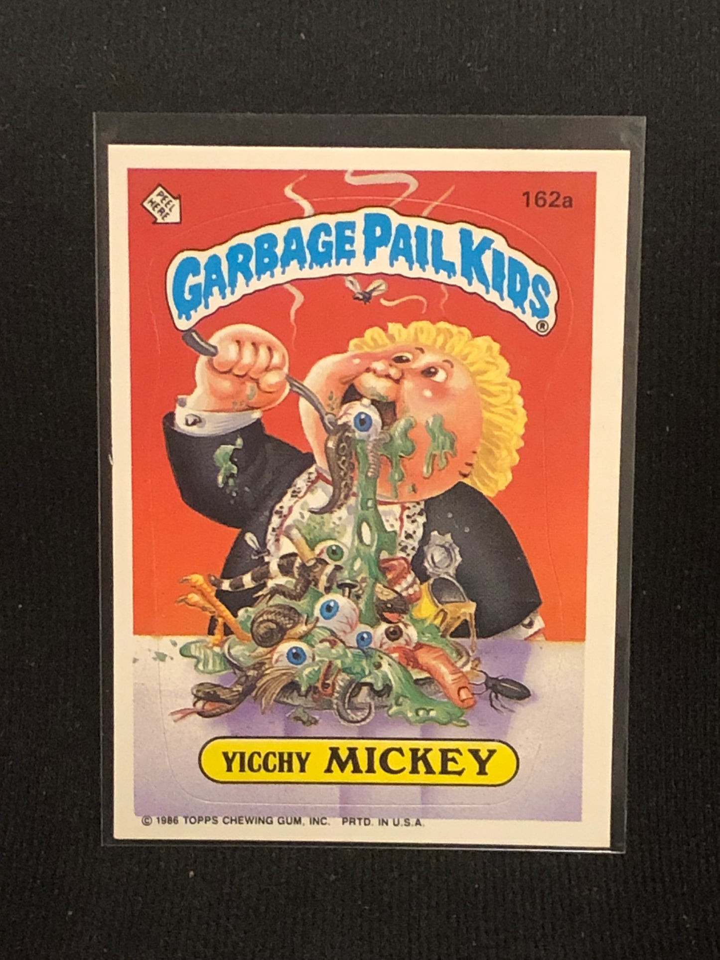 Garbage Pail Kids Original Series 4 (os4) 162a Yicchy Mickey