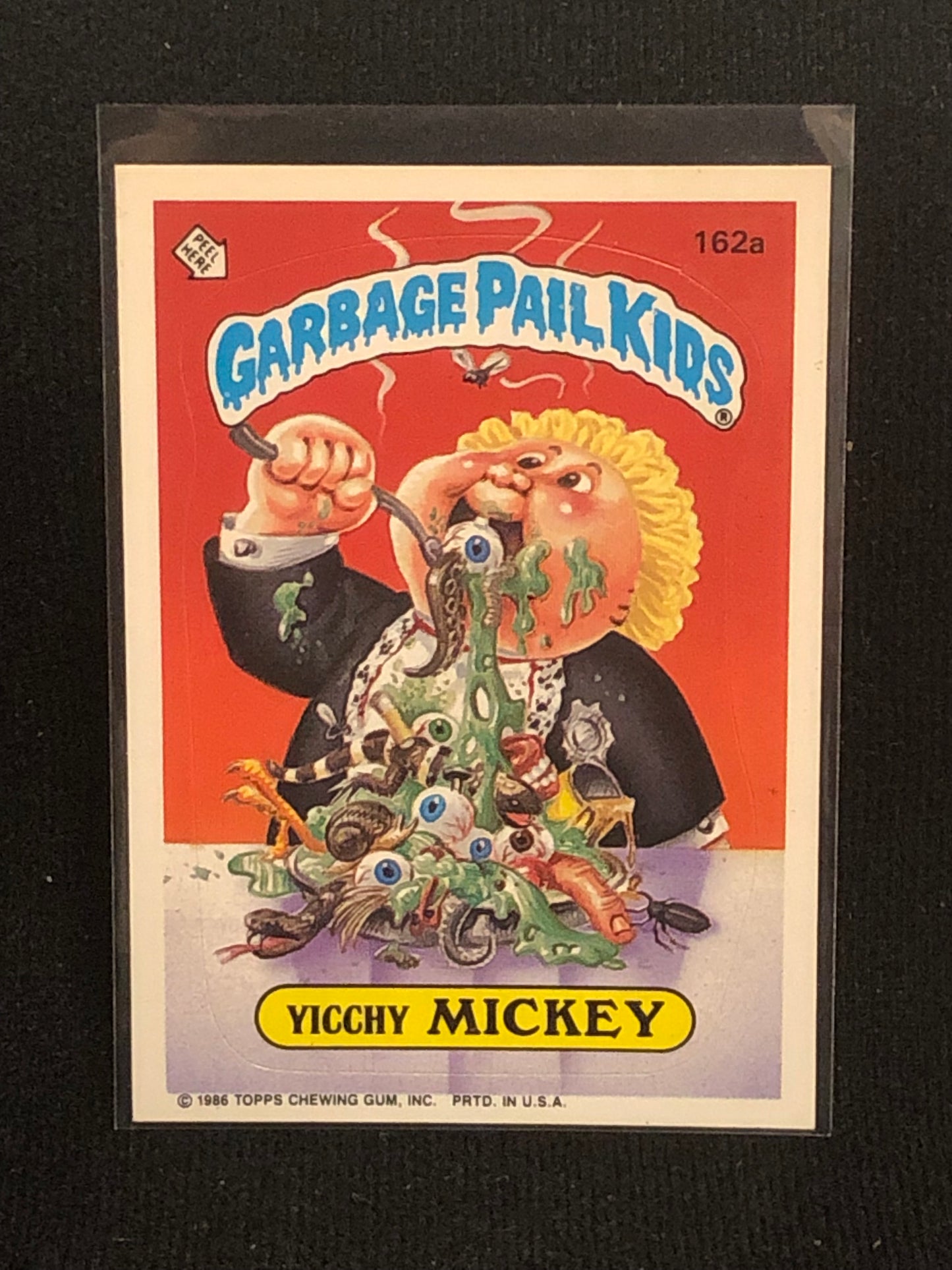 Garbage Pail Kids Original Series 4 (os4) 162a Yicchy Mickey