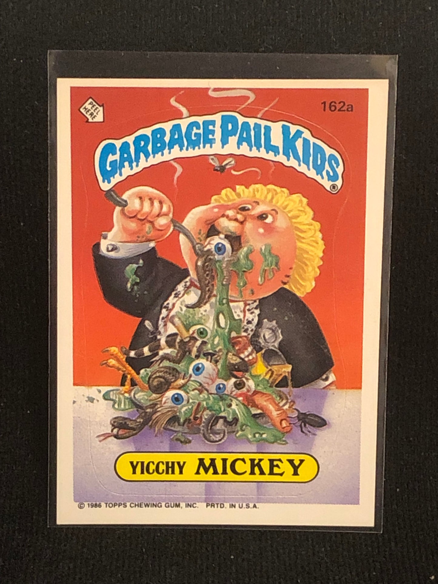 Garbage Pail Kids Original Series 4 (os4) 162a Yicchy Mickey