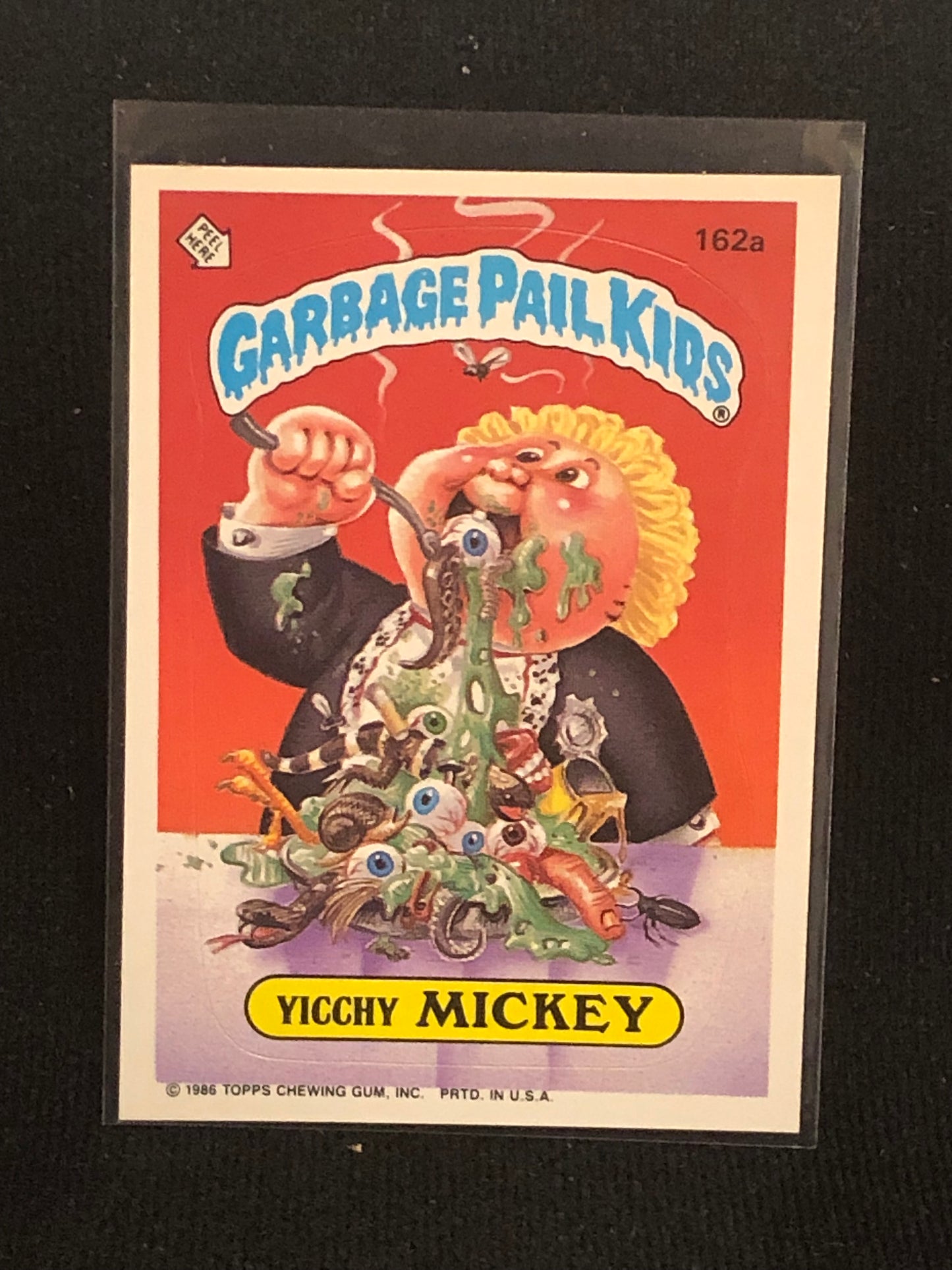 Garbage Pail Kids Original Series 4 (os4) 162a Yicchy Mickey