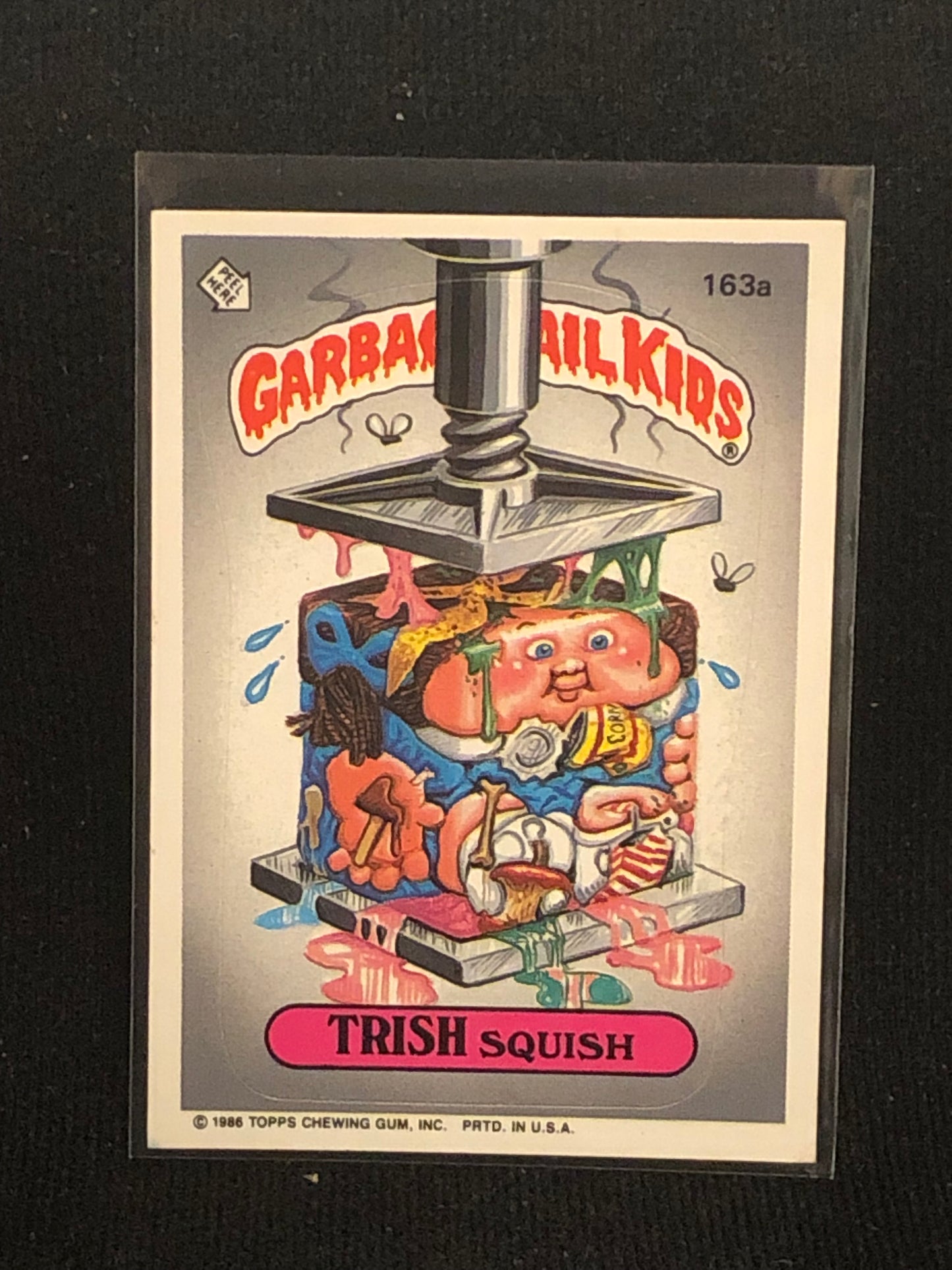 Garbage Pail Kids Original Series 4 (os4) 163a Trish Squish