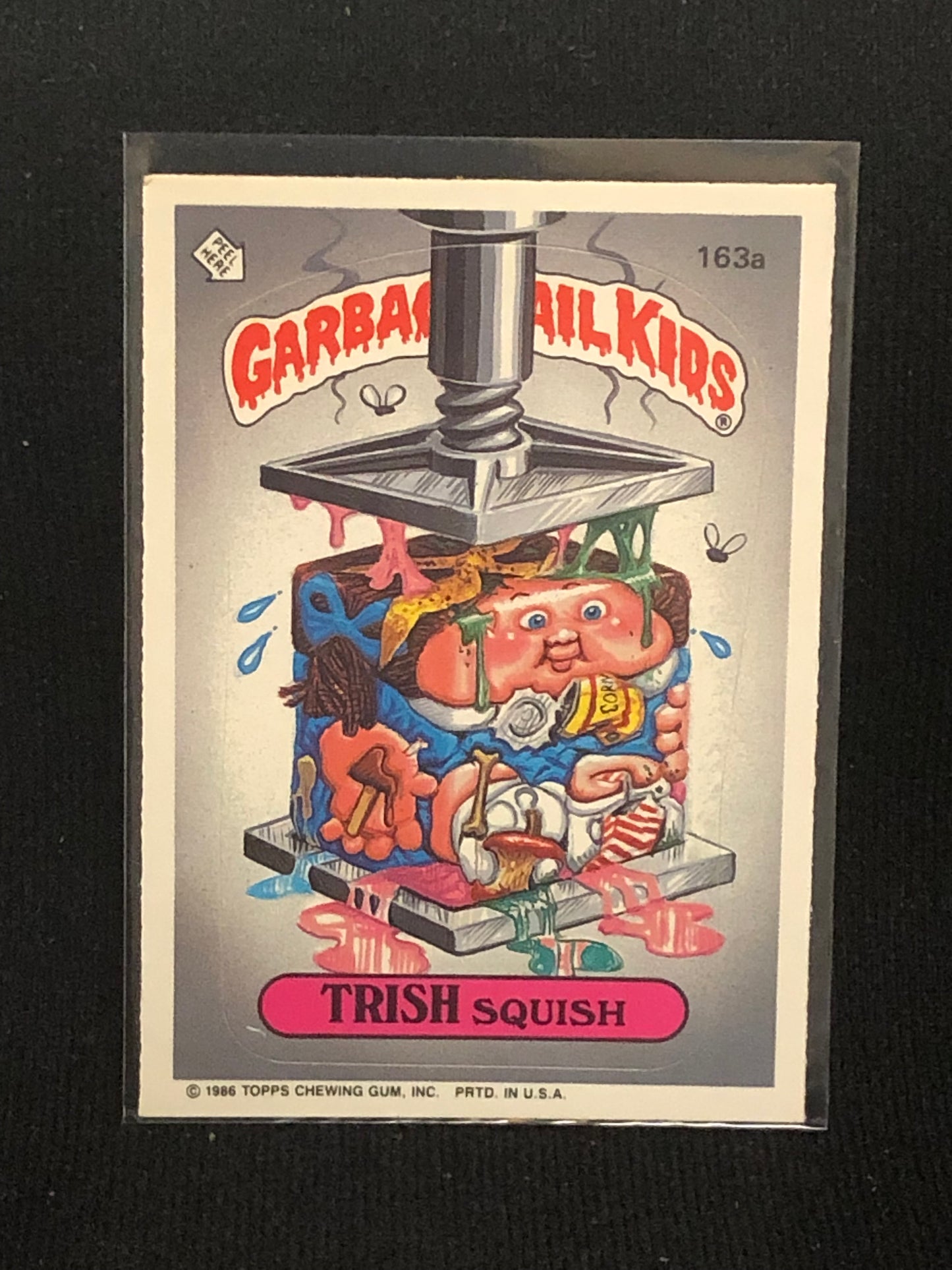 Garbage Pail Kids Original Series 4 (os4) 163a Trish Squish