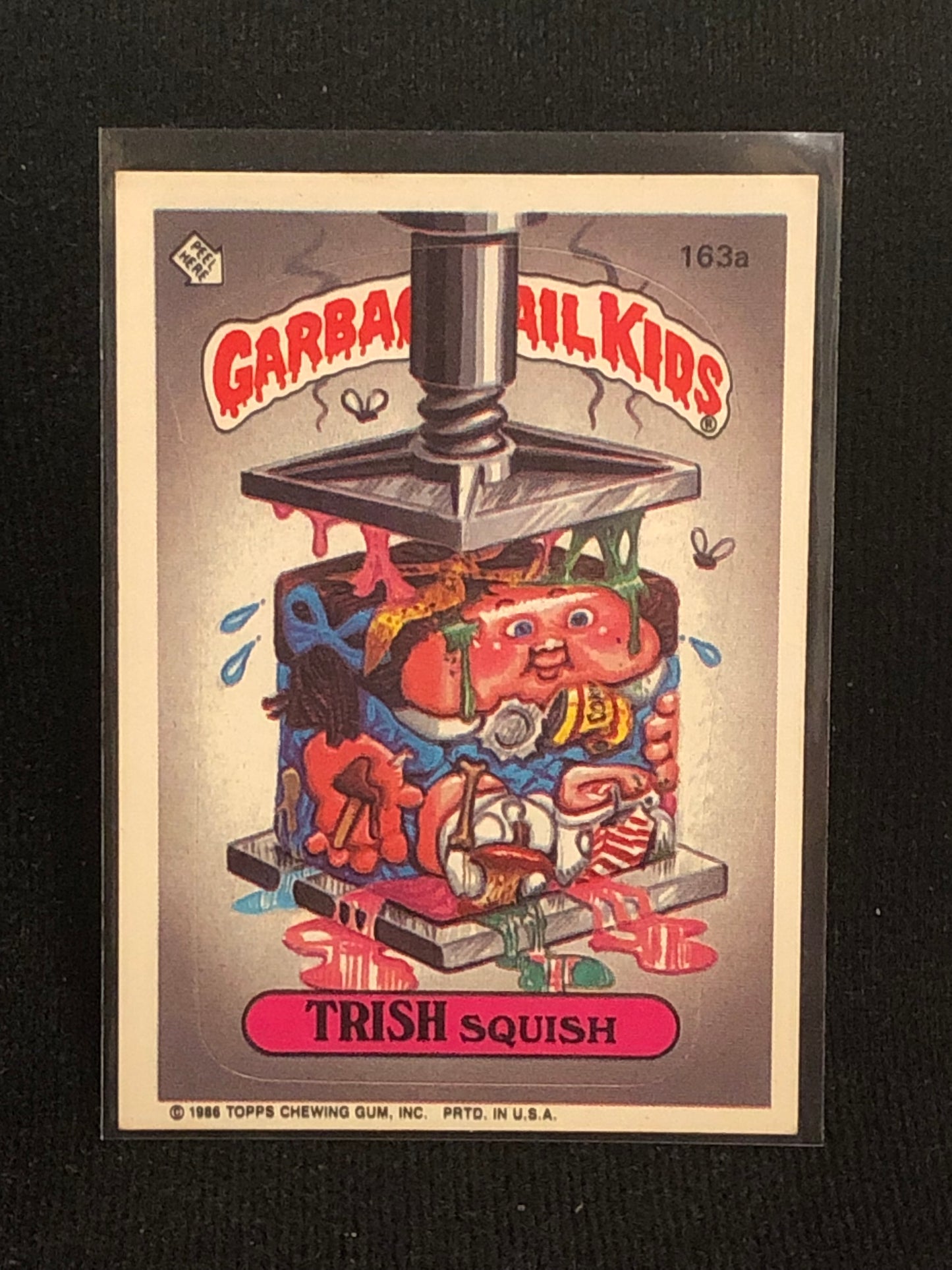 Garbage Pail Kids Original Series 4 (os4) 163a Trish Squish