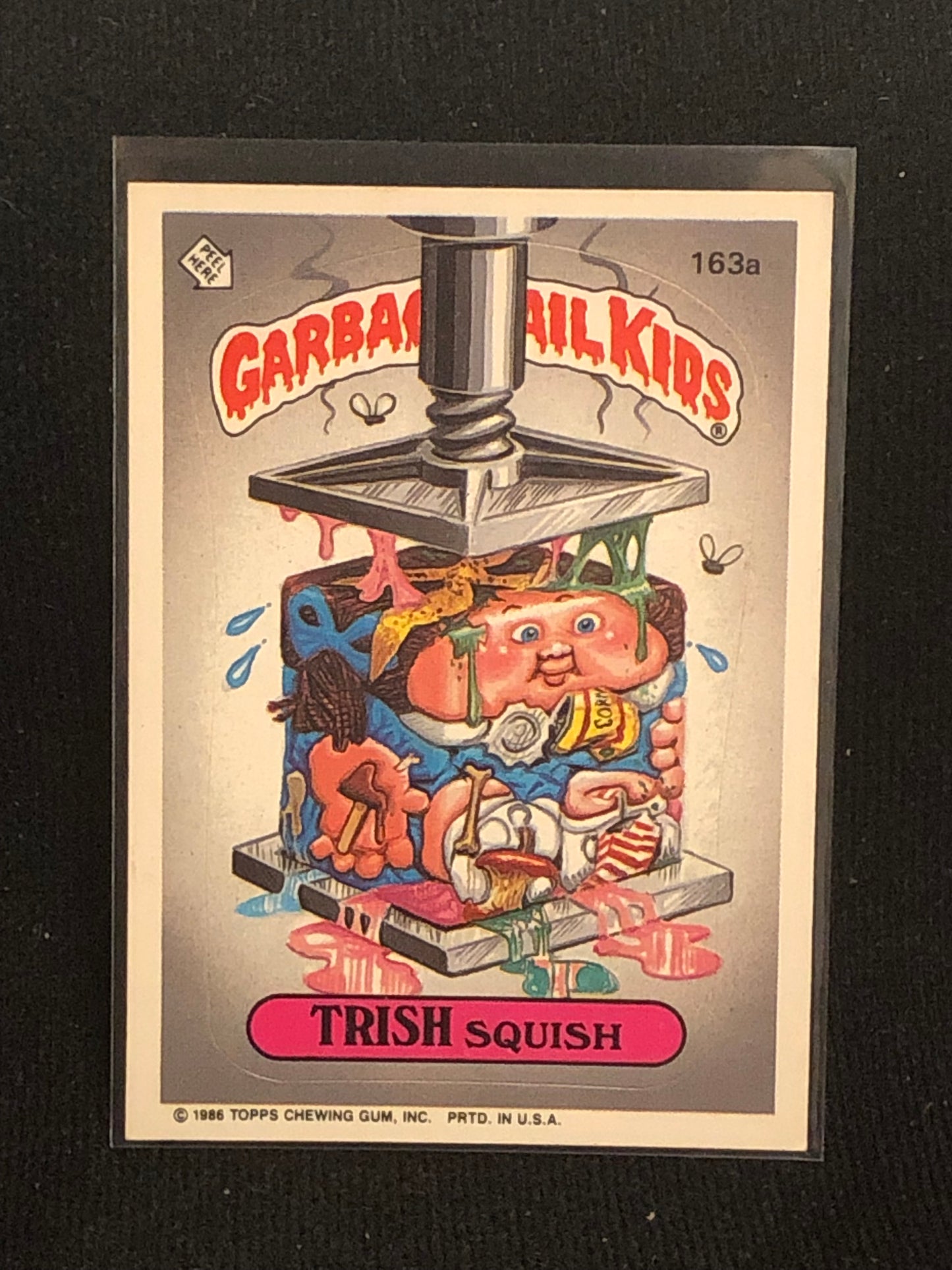 Garbage Pail Kids Original Series 4 (os4) 163a Trish Squish