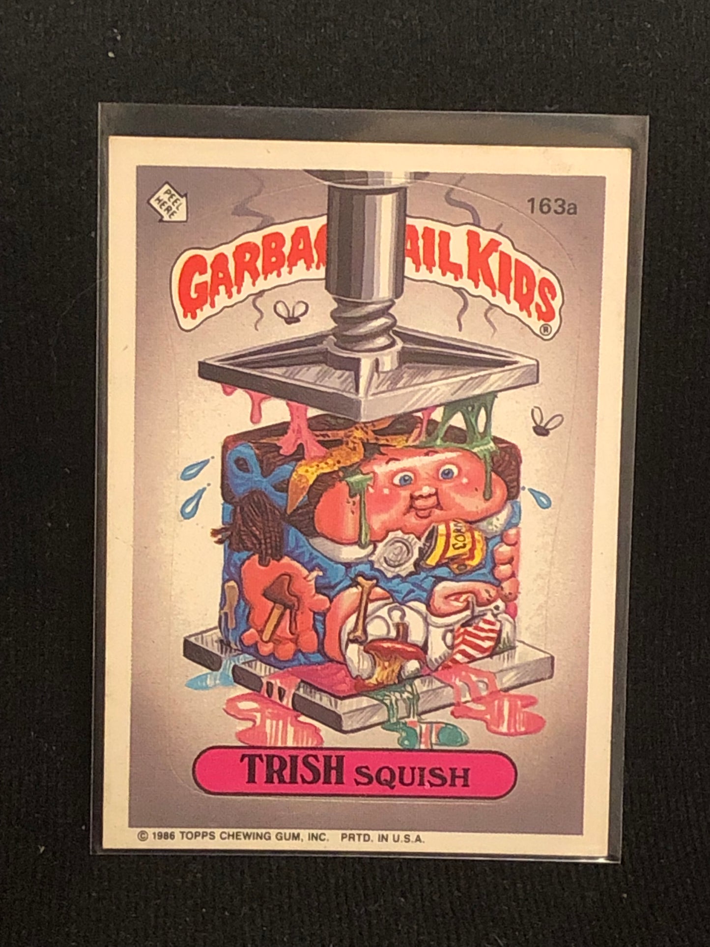 Garbage Pail Kids Original Series 4 (os4) 163a Trish Squish