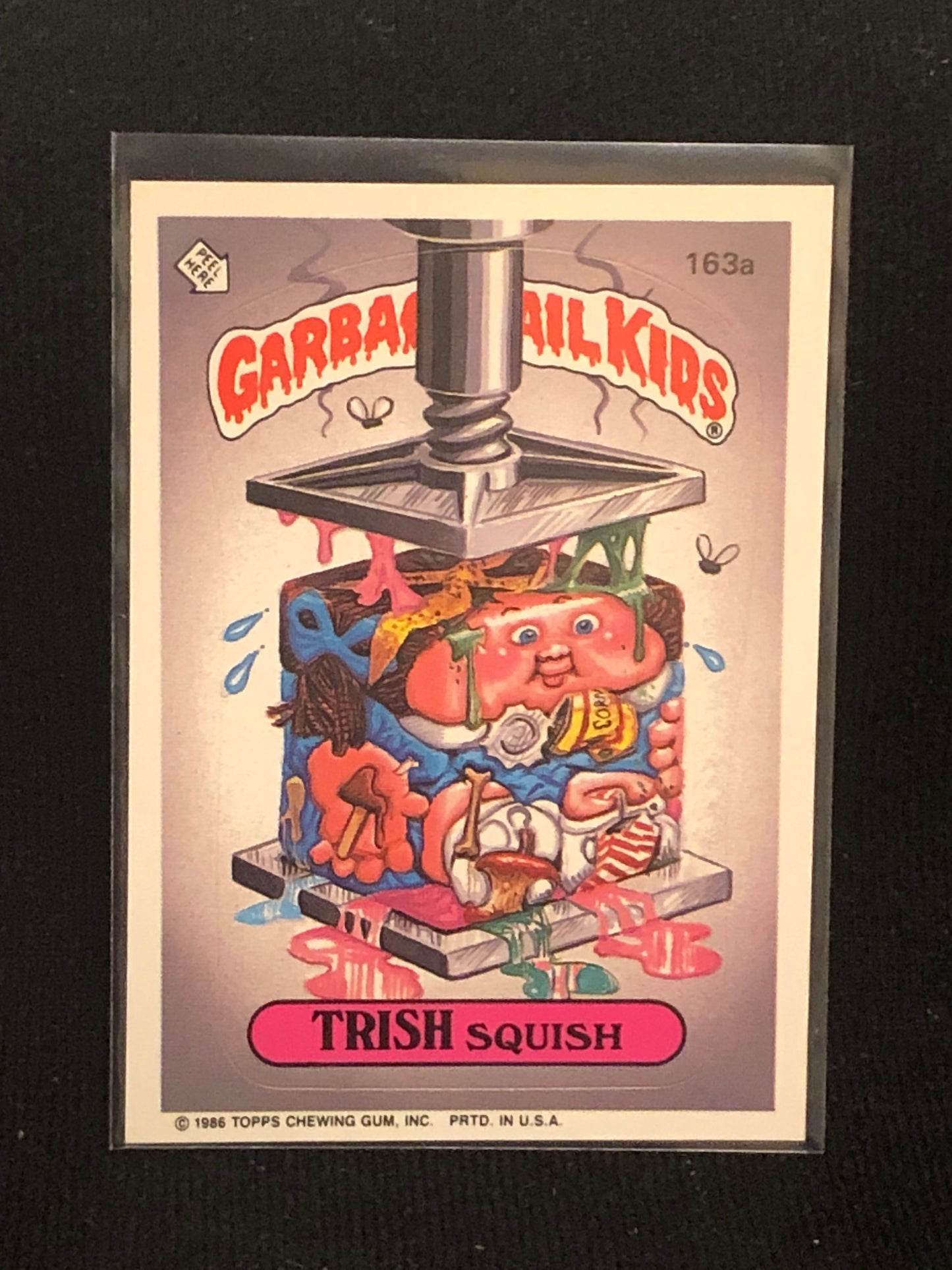 Garbage Pail Kids Original Series 4 (os4) 163a Trish Squish