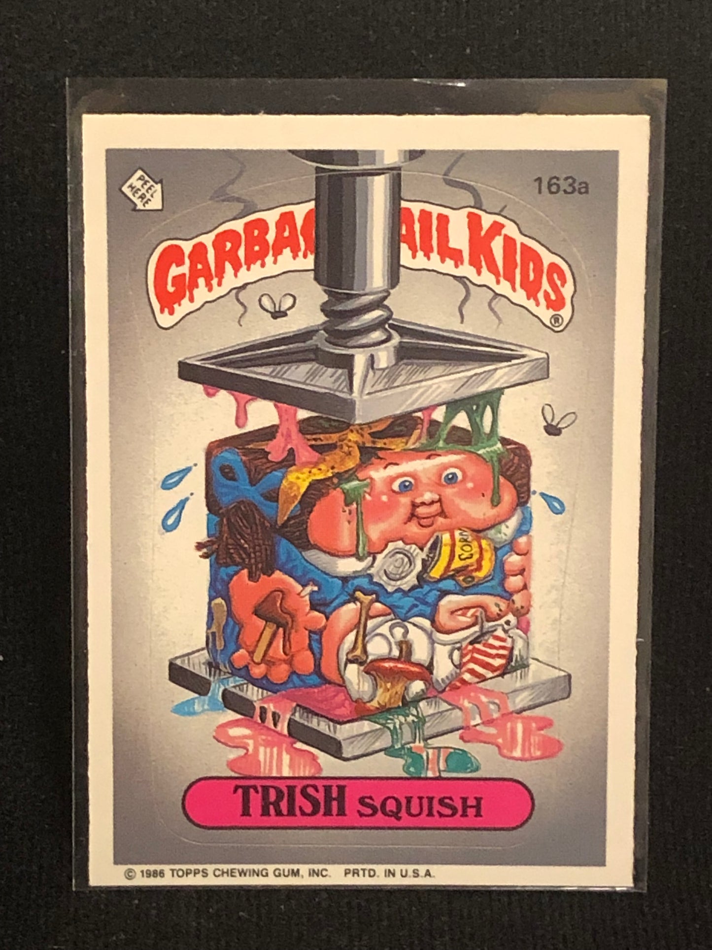 Garbage Pail Kids Original Series 4 (os4) 163a Trish Squish