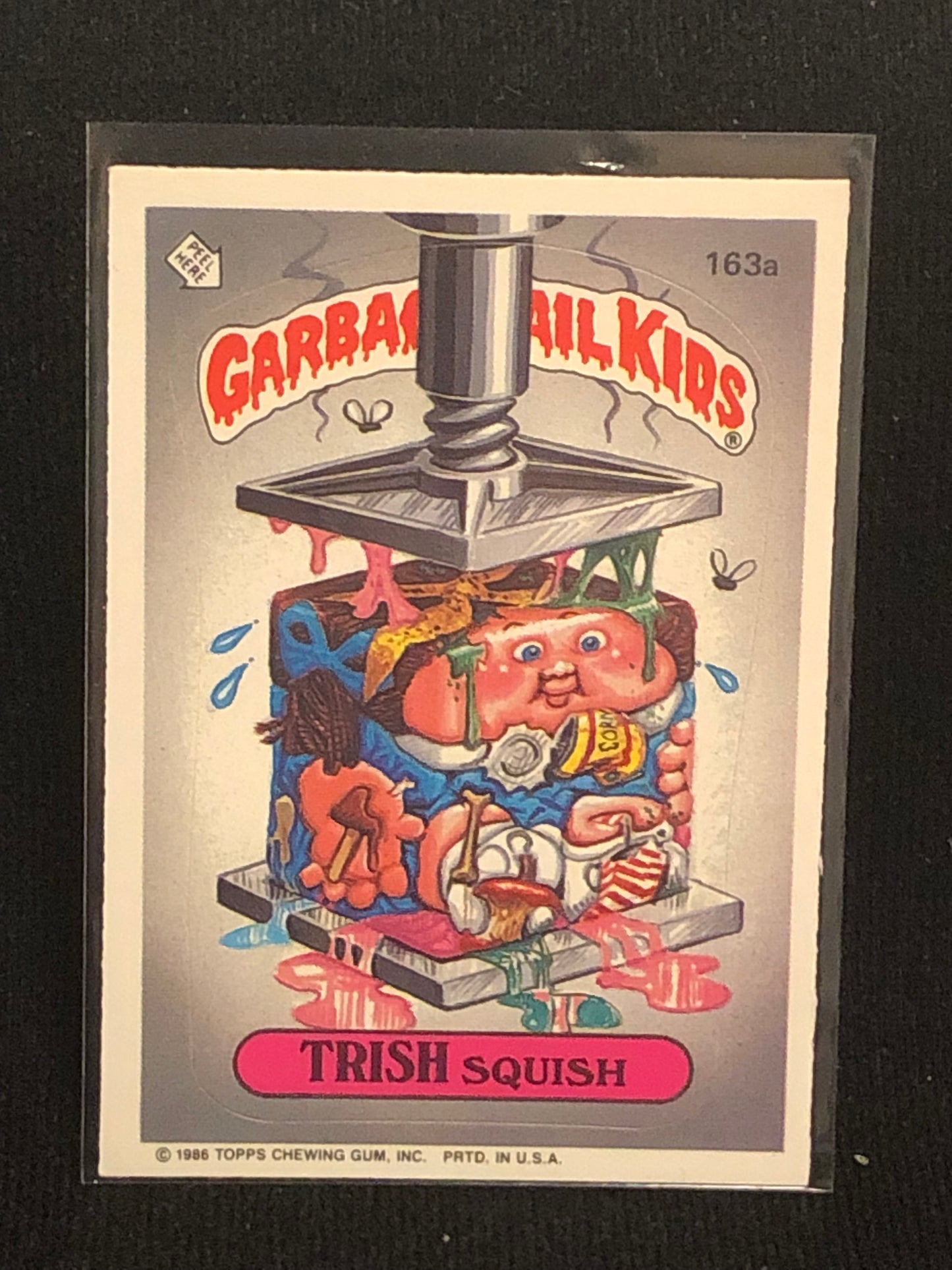 Garbage Pail Kids Original Series 4 (os4) 163a Trish Squish