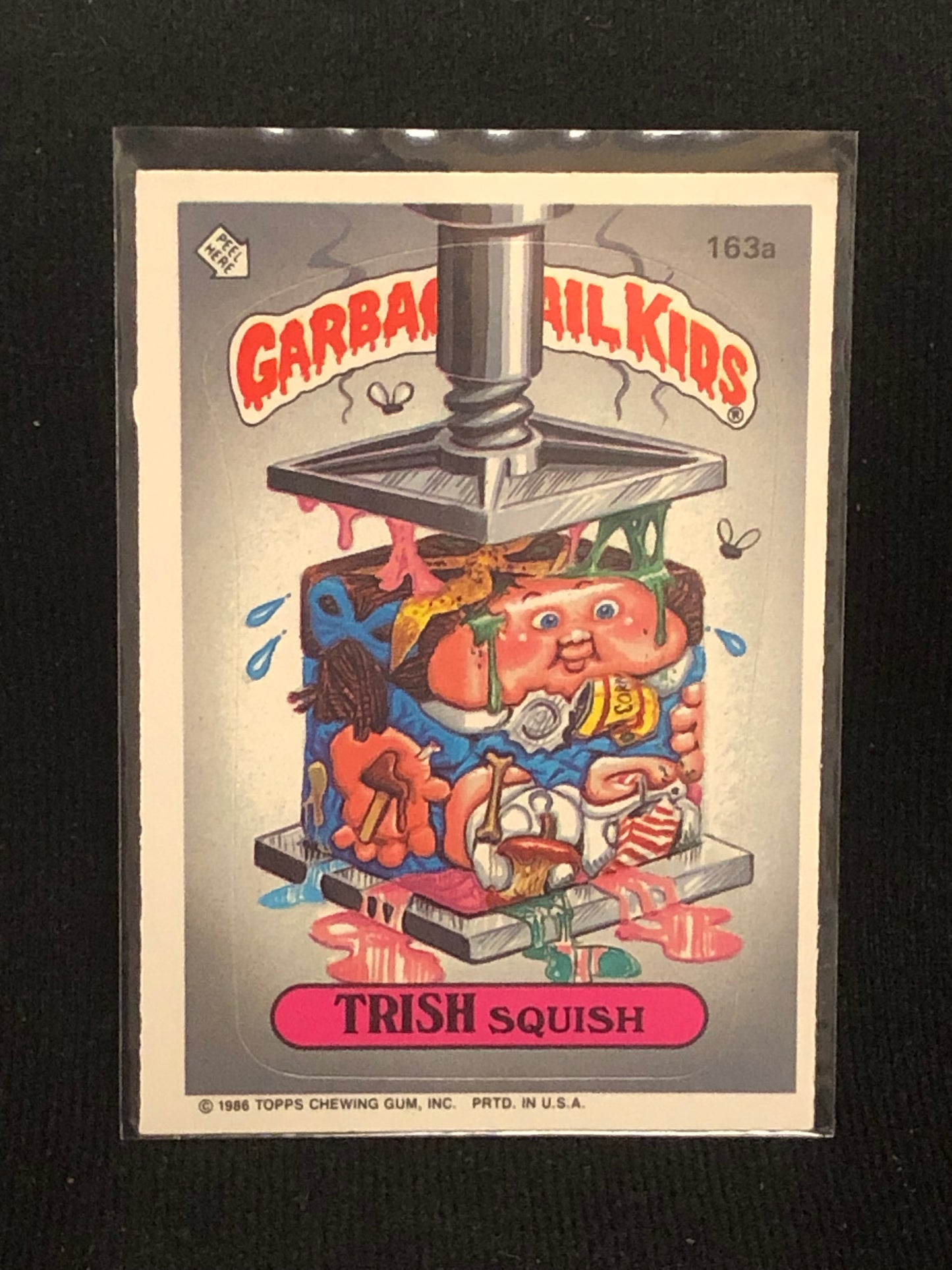 Garbage Pail Kids Original Series 4 (os4) 163a Trish Squish