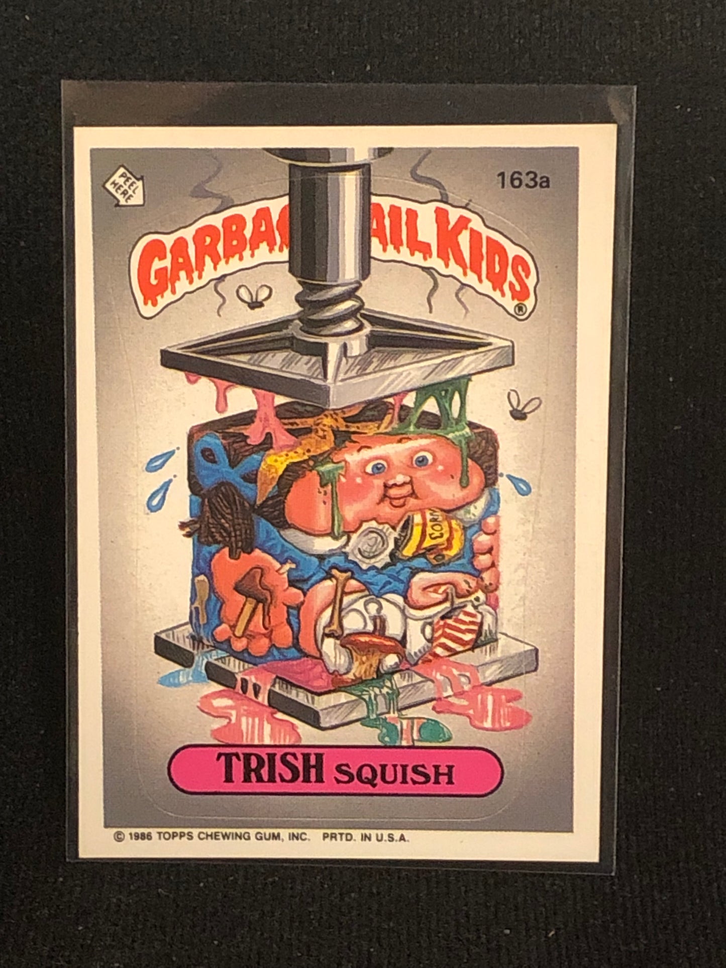 Garbage Pail Kids Original Series 4 (os4) 163a Trish Squish