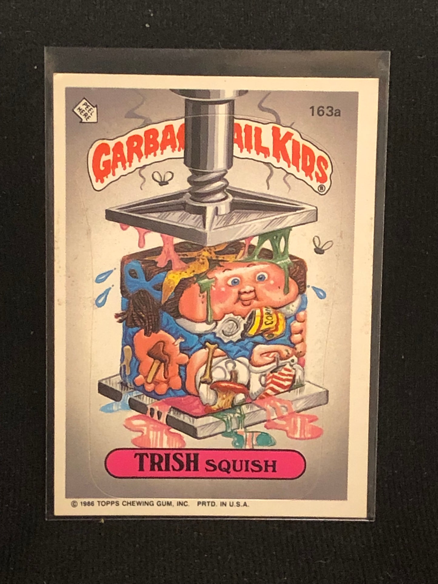 Garbage Pail Kids Original Series 4 (os4) 163a Trish Squish