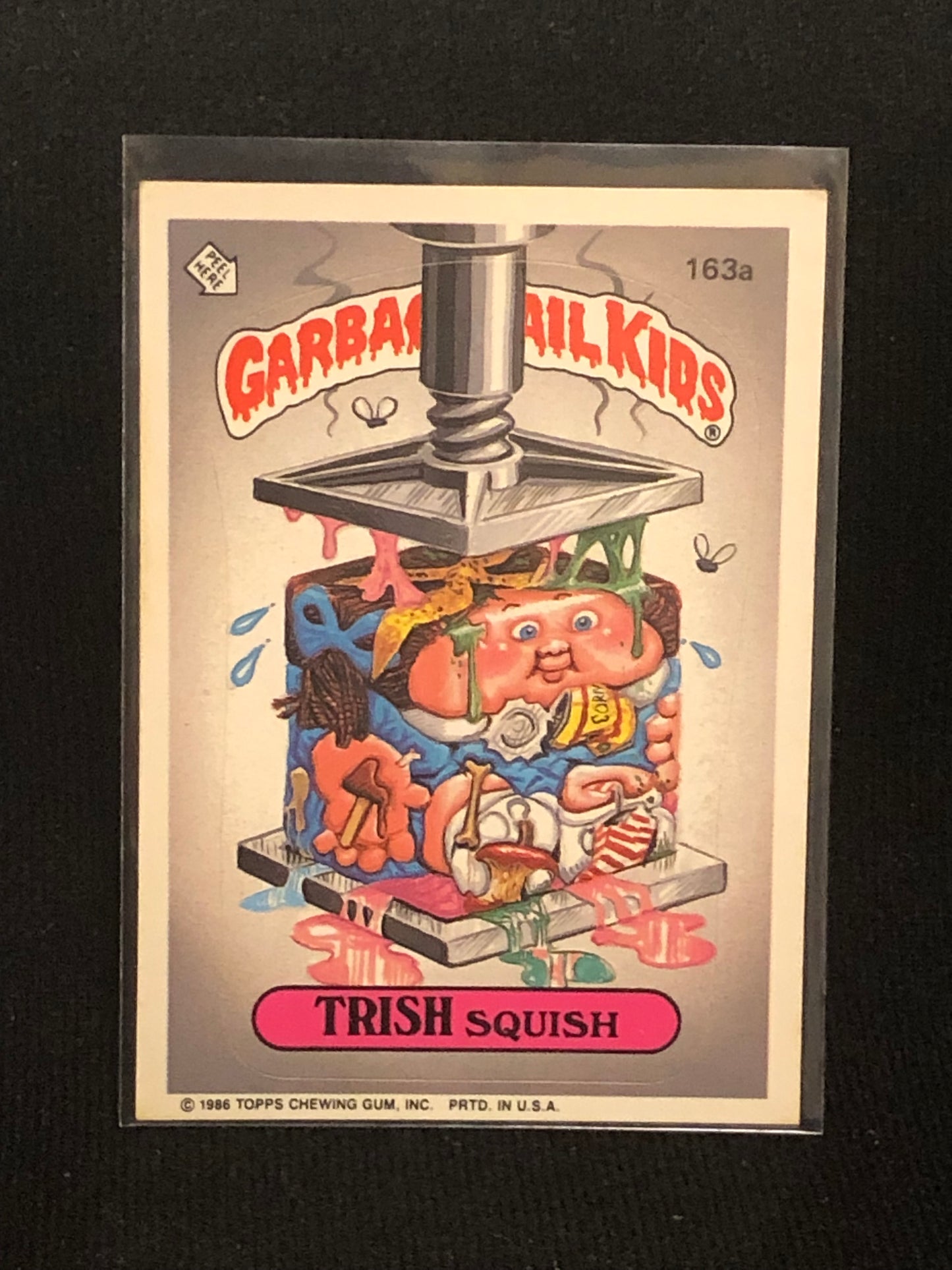 Garbage Pail Kids Original Series 4 (os4) 163a Trish Squish