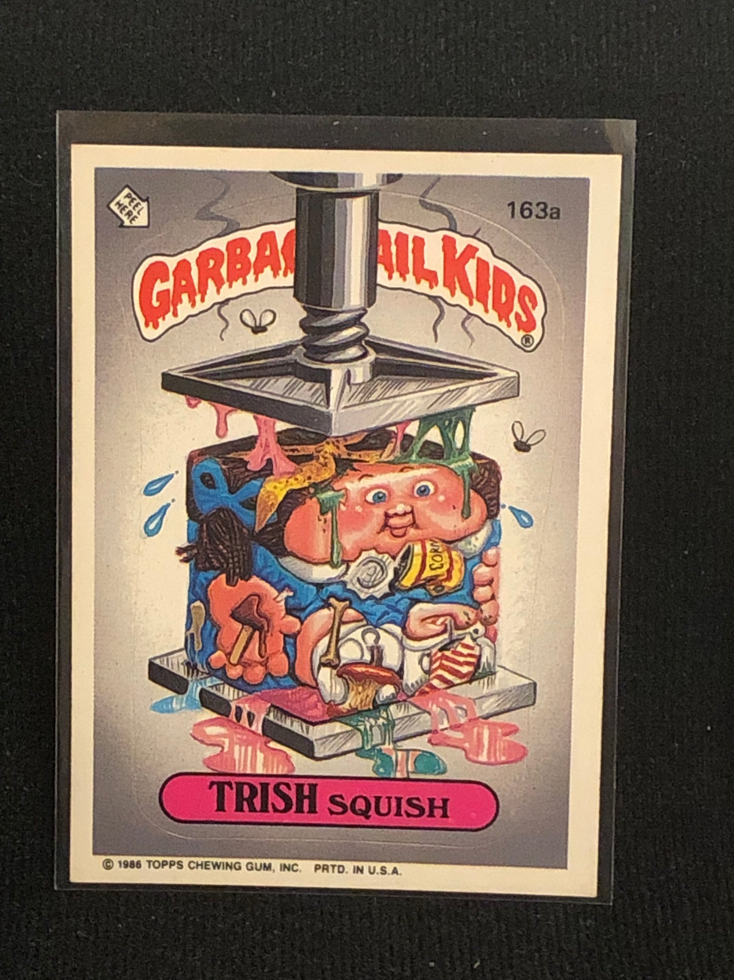 Garbage Pail Kids Original Series 4 (os4) 163a Trish Squish