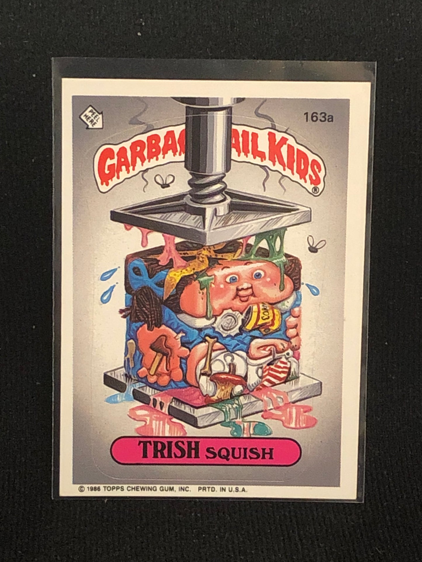 Garbage Pail Kids Original Series 4 (os4) 163a Trish Squish