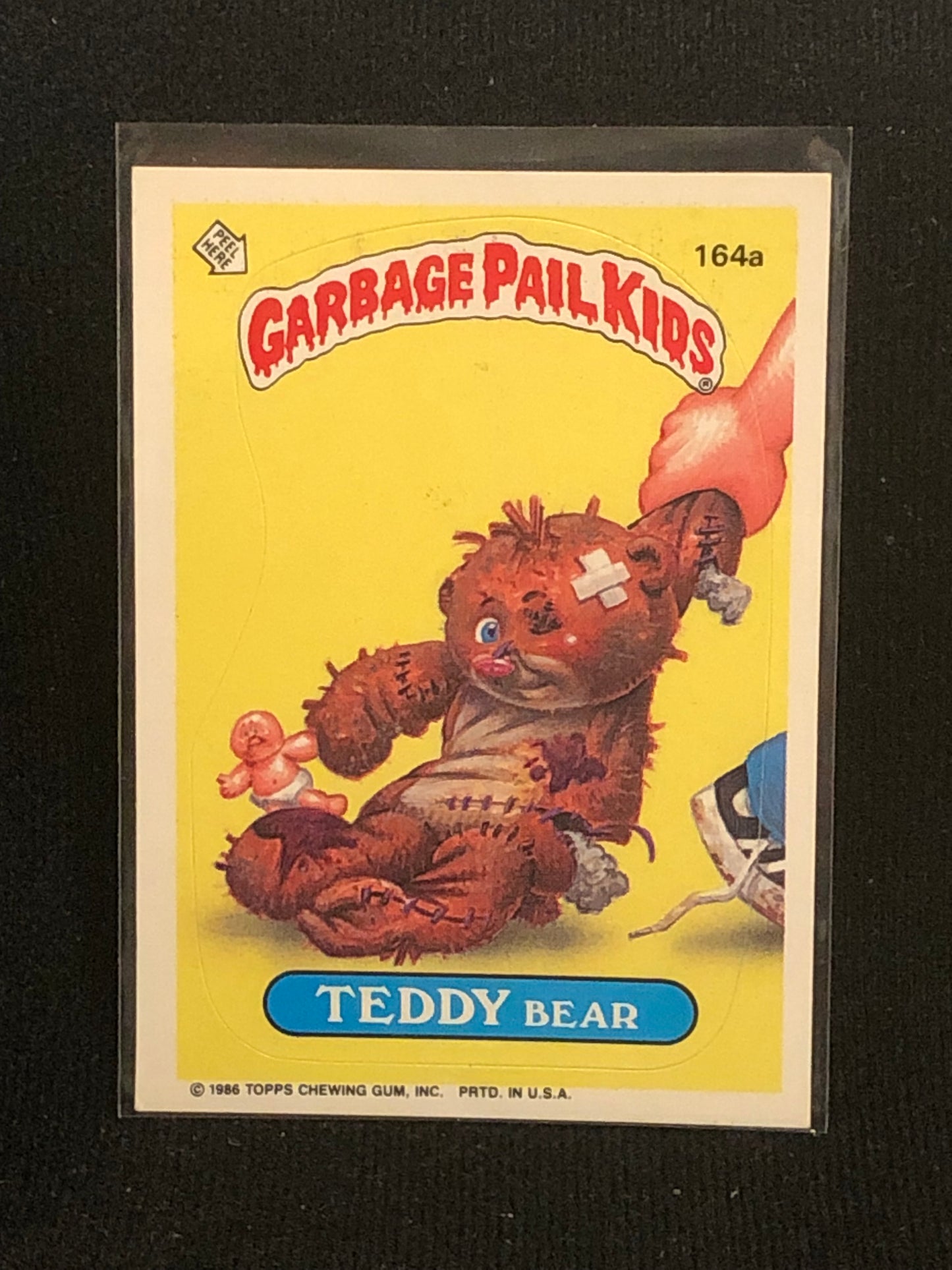 Garbage Pail Kids Original Series 4 (os4) 164a Teddy Bear