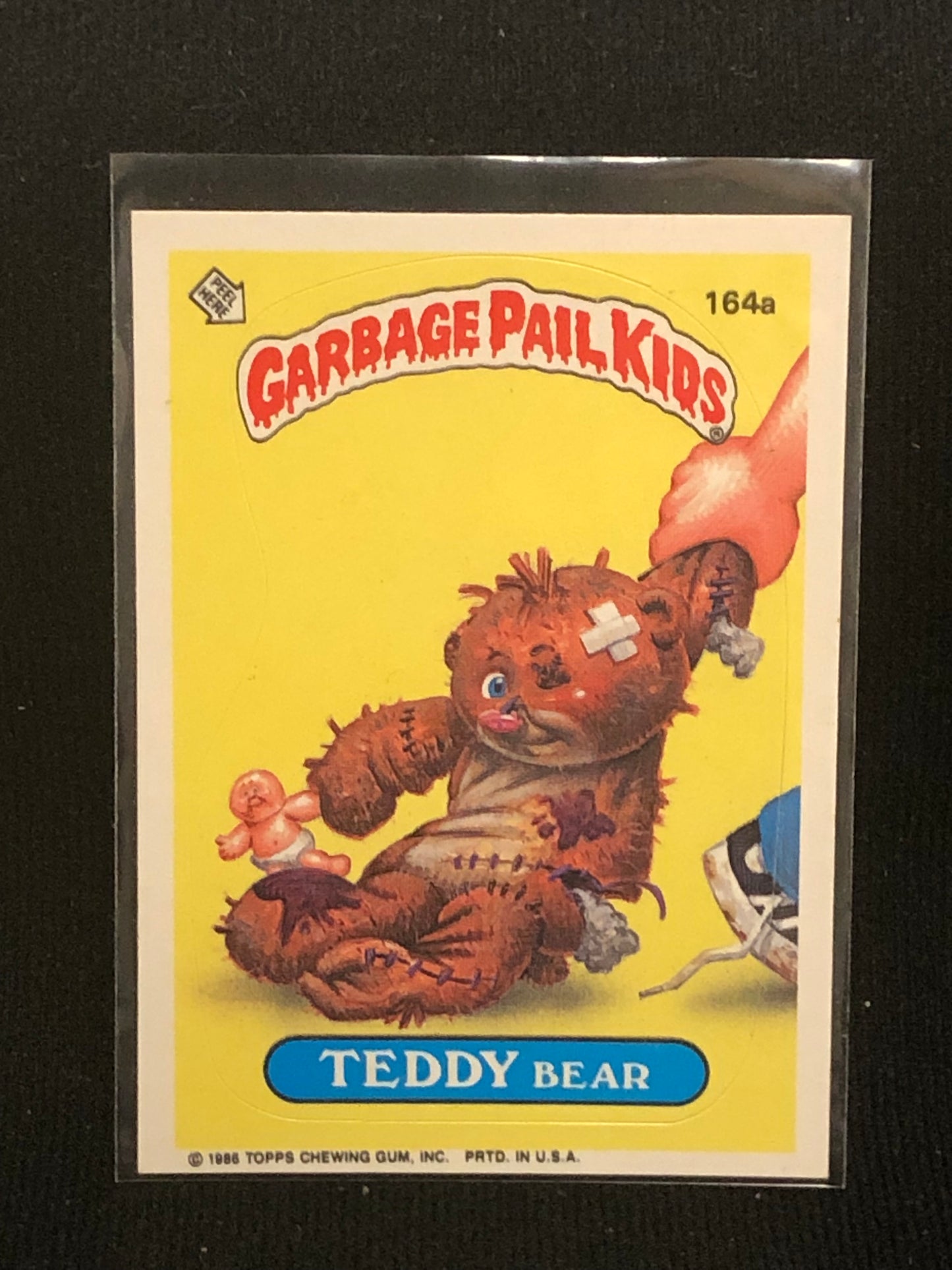 Garbage Pail Kids Original Series 4 (os4) 164a Teddy Bear