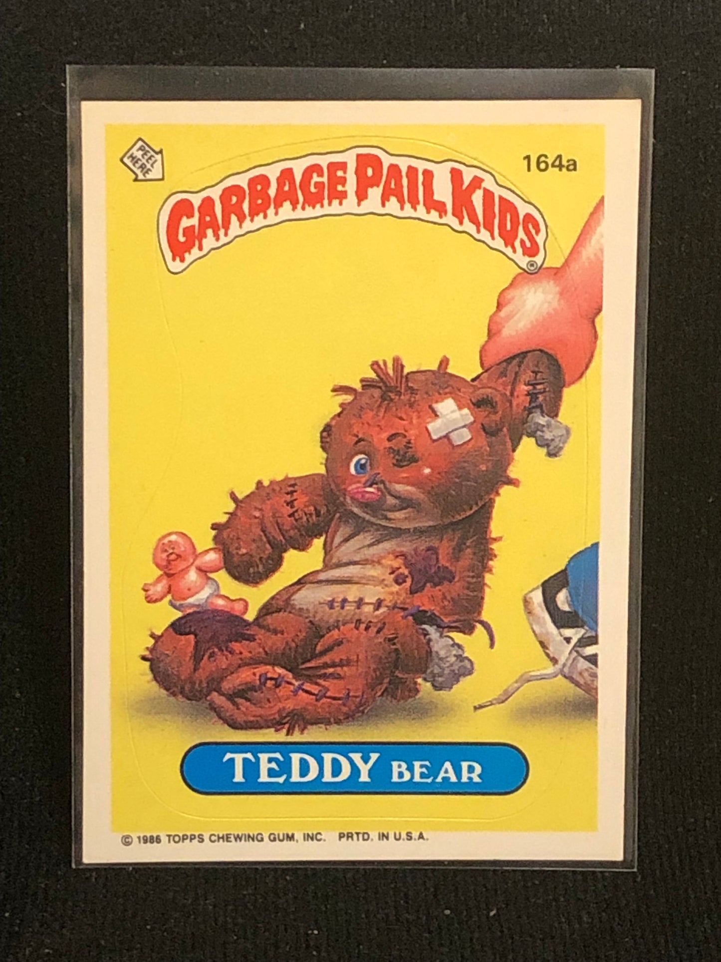 Garbage Pail Kids Original Series 4 (os4) 164a Teddy Bear