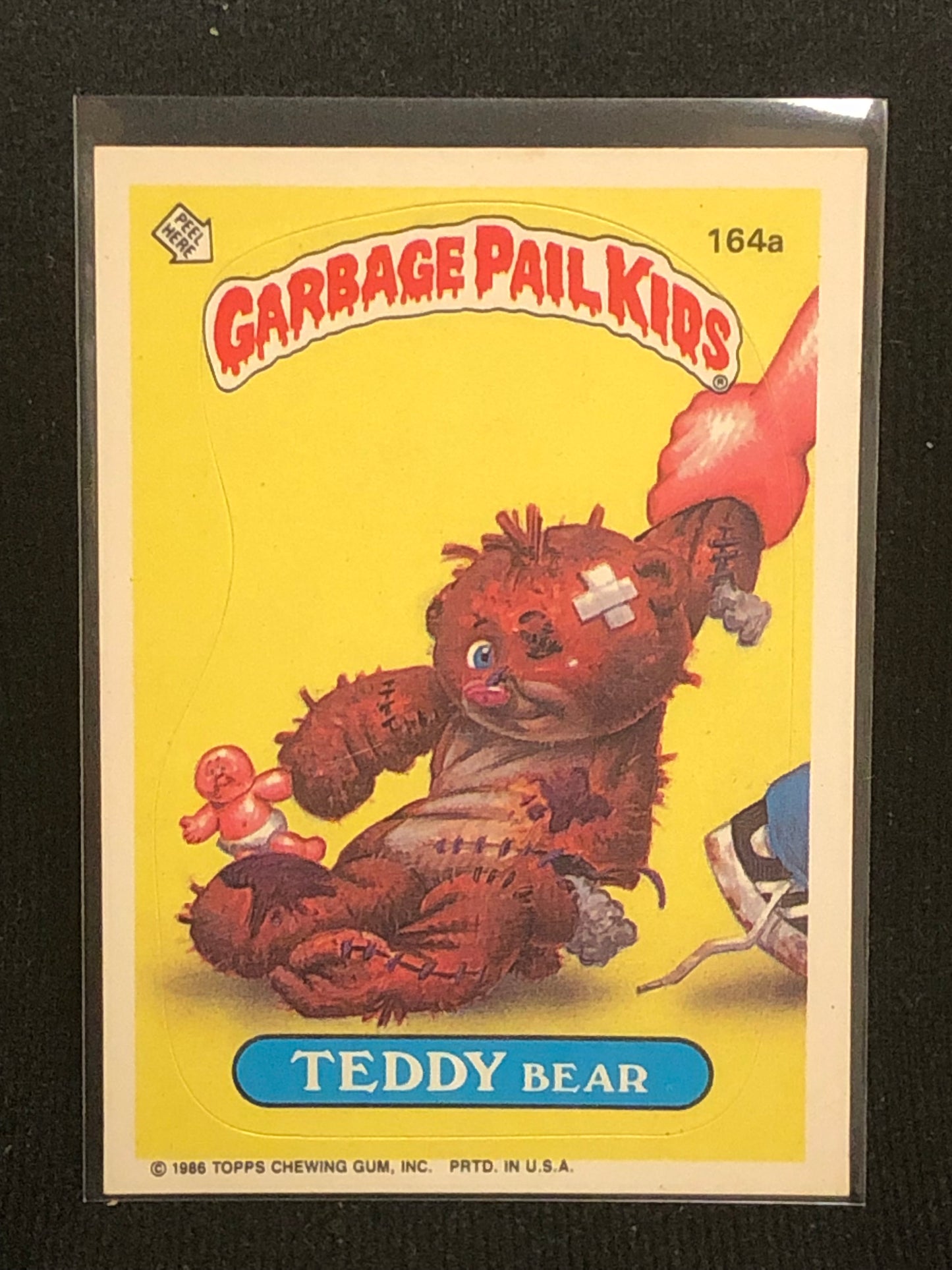 Garbage Pail Kids Original Series 4 (os4) 164a Teddy Bear