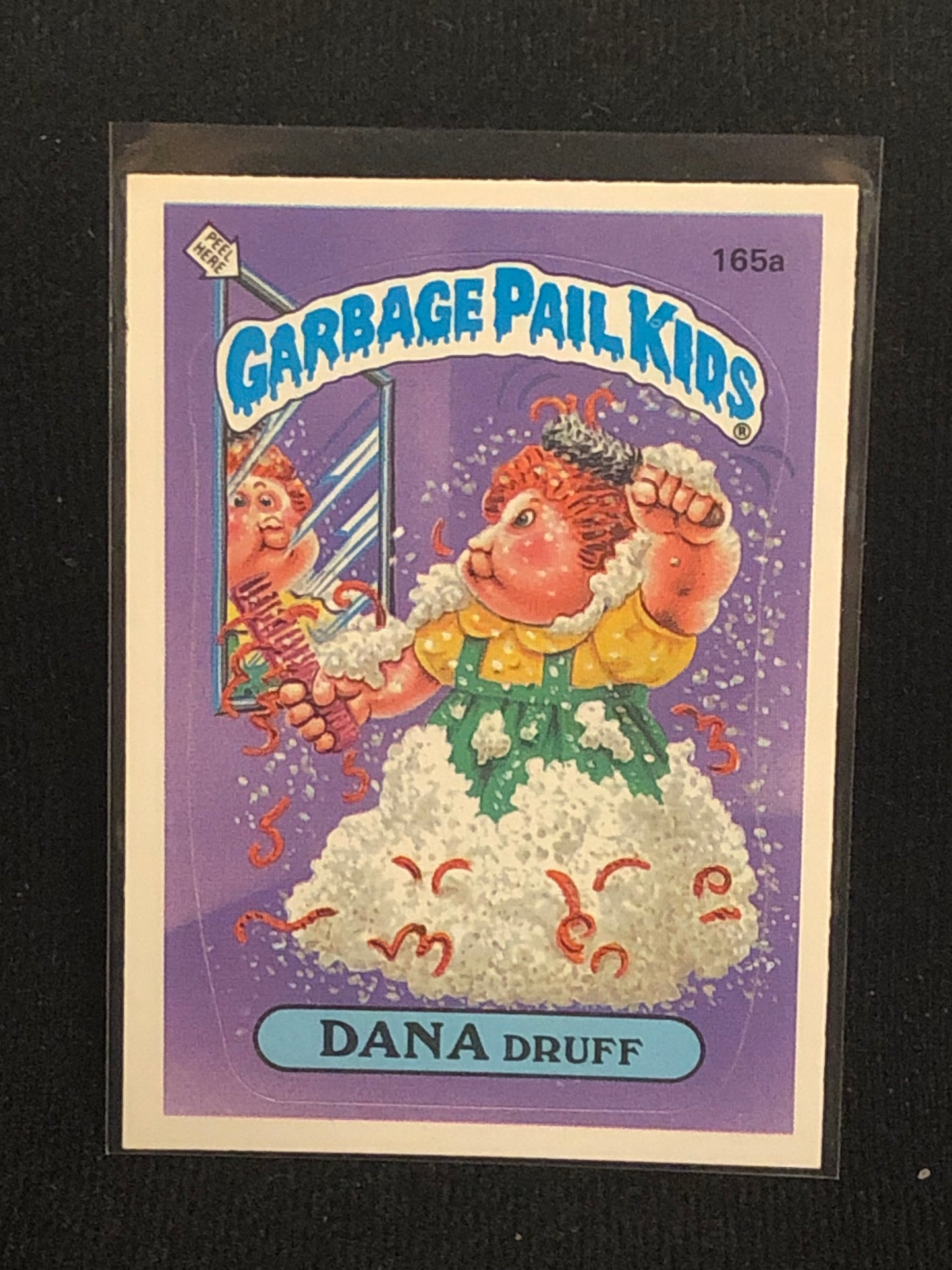 Garbage Pail Kids Original Series 4 (os4) 165a Dana Druff