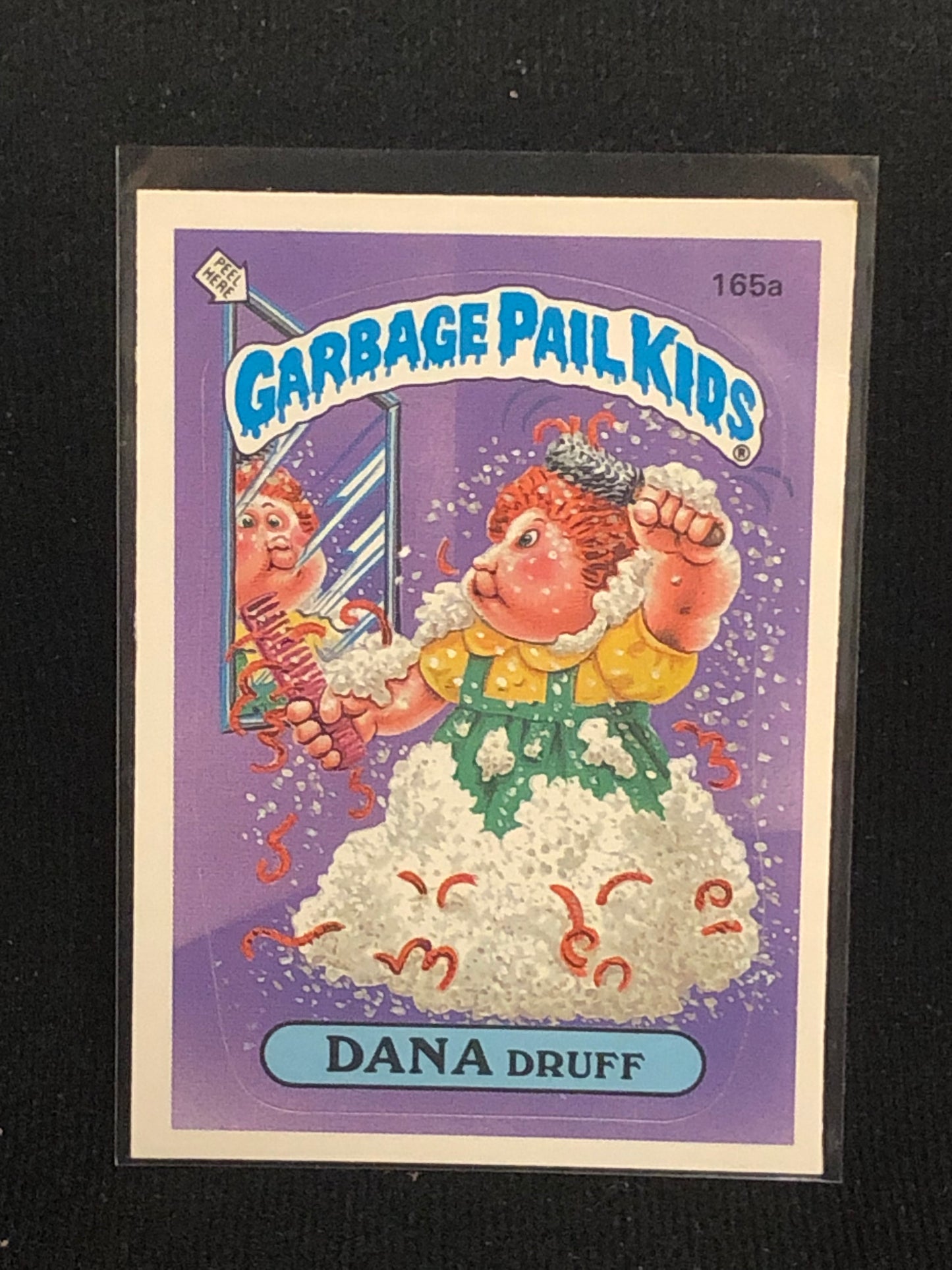 Garbage Pail Kids Original Series 4 (os4) 165a Dana Druff