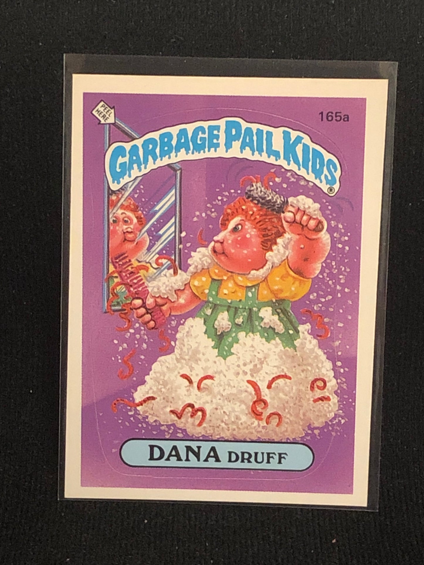 Garbage Pail Kids Original Series 4 (os4) 165a Dana Druff