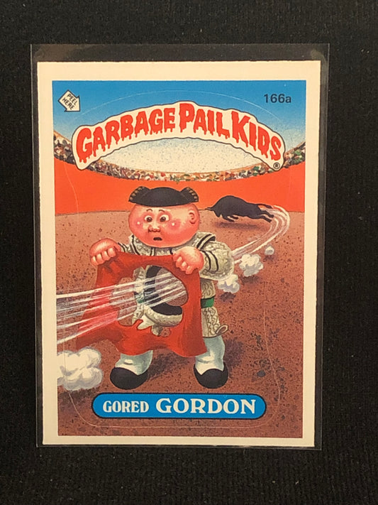 Garbage Pail Kids Original Series 4 (os4) 166a Gored Gordon