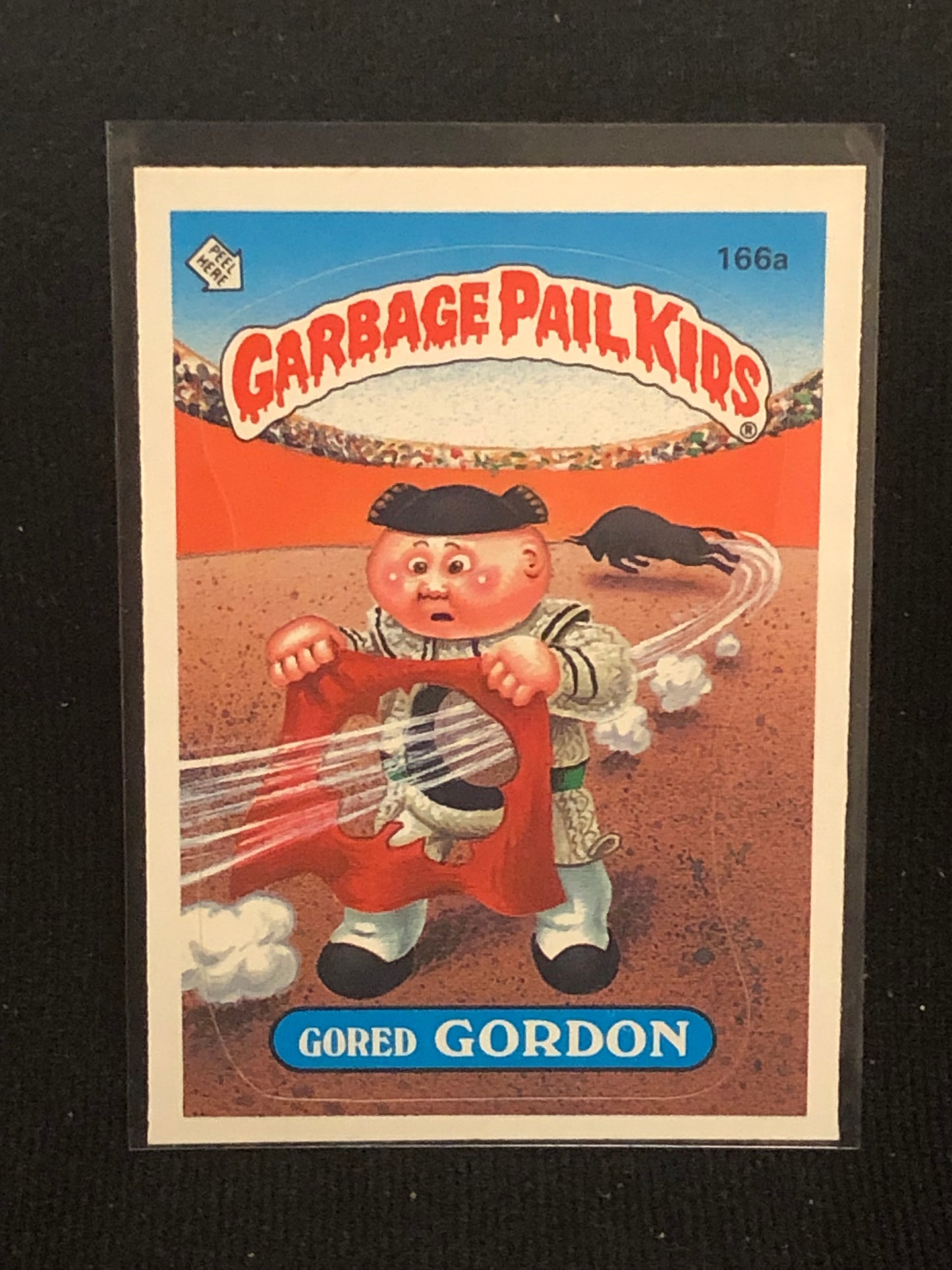 Garbage Pail Kids Original Series 4 (os4) 166a Gored Gordon