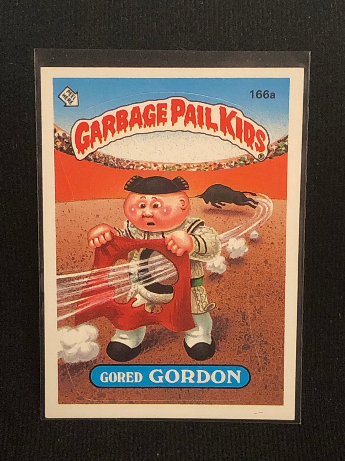 Garbage Pail Kids Original Series 4 (os4) 166a Gored Gordon