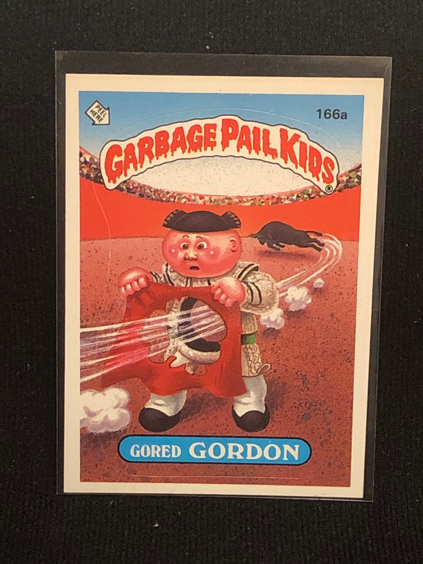 Garbage Pail Kids Original Series 4 (os4) 166a Gored Gordon